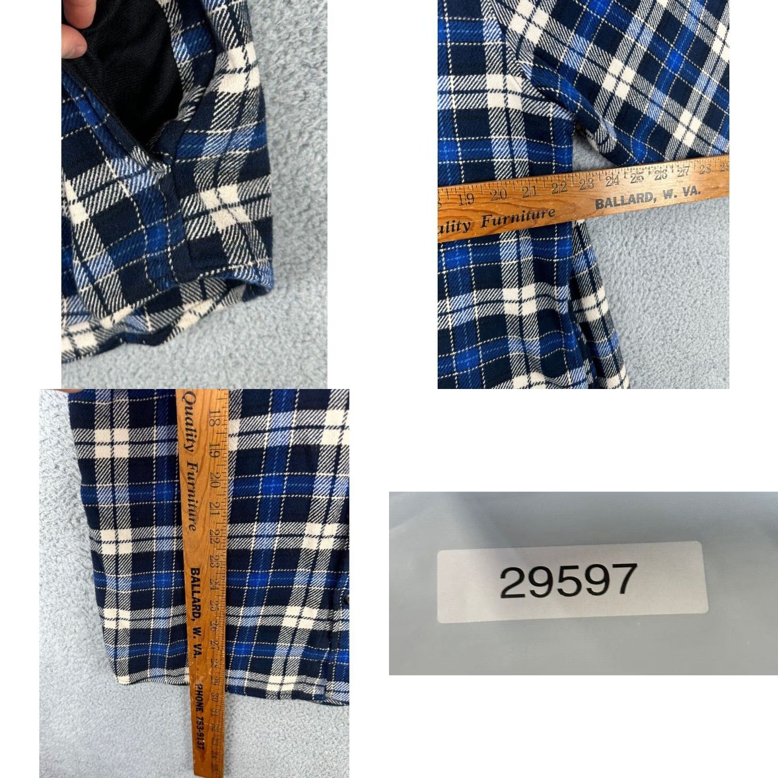 Orvis Orvis Shacket Shirt Adult XL Navy Multi Plaid Button Up Pocket Men Size US XL / EU 56 / 4 - 8 Thumbnail