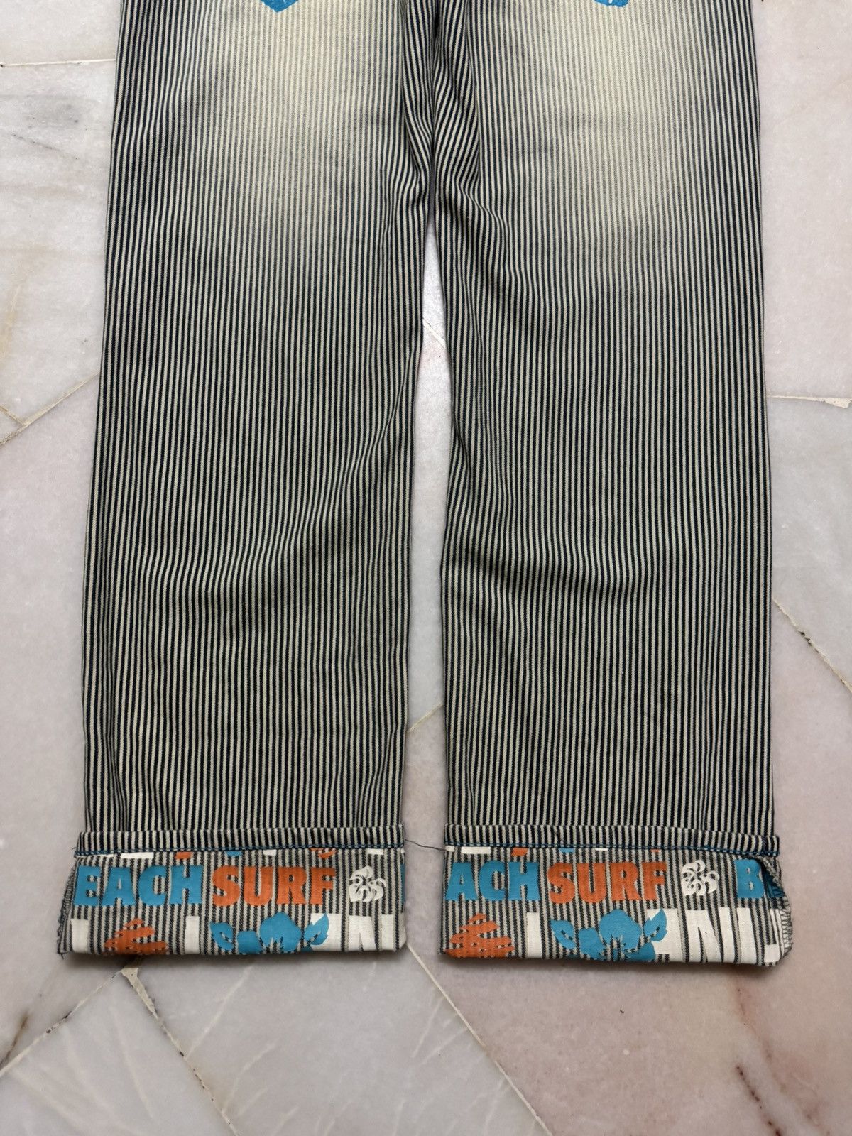 Hysteric Glamour 💥Insane 90s Clone Devgru Mudwash Faded Hickory Surf Jean Size US 32 / EU 48 - 24 Thumbnail