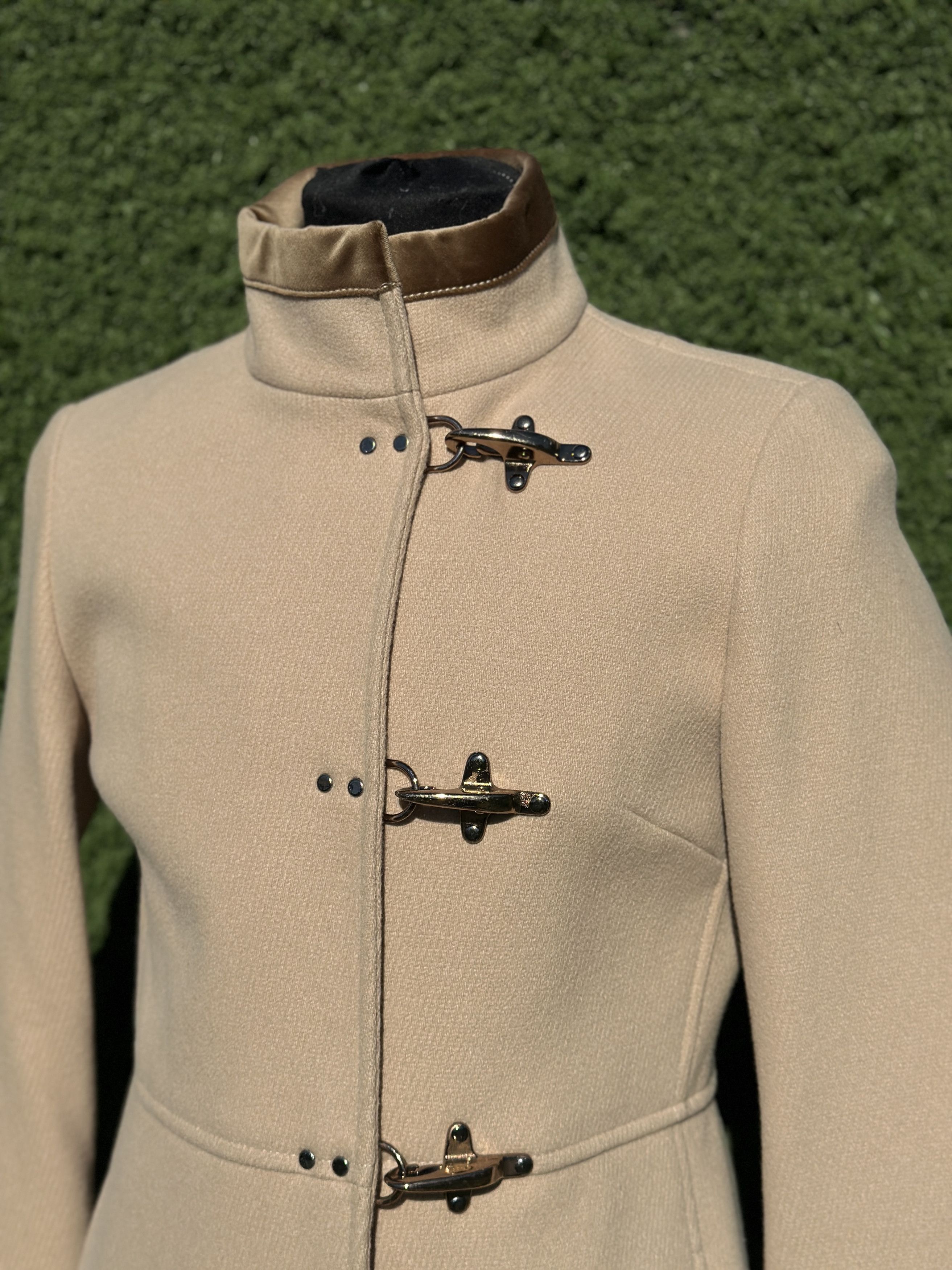 Fay Virginia Wool Coat Hook Closure Made in Italy Size M