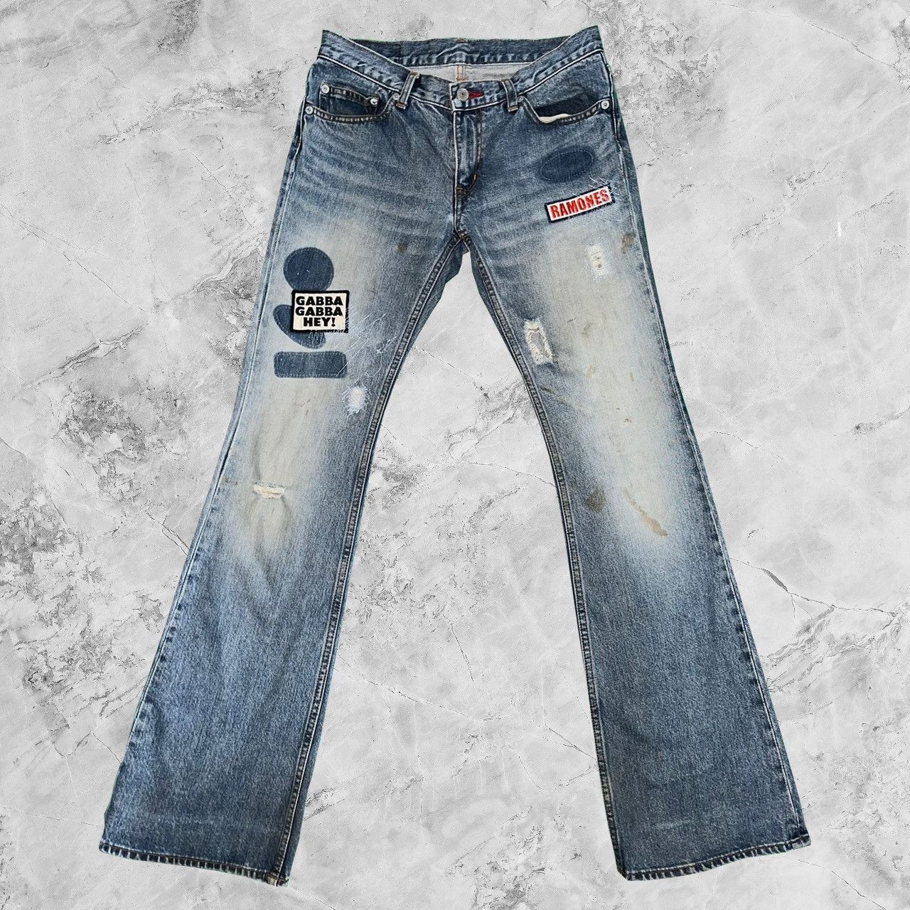 Hysteric Glamour Vintage Kinky Hysteric Glamour Ramones Altered Denim Jeans Size US 29 - 2 Thumbnail