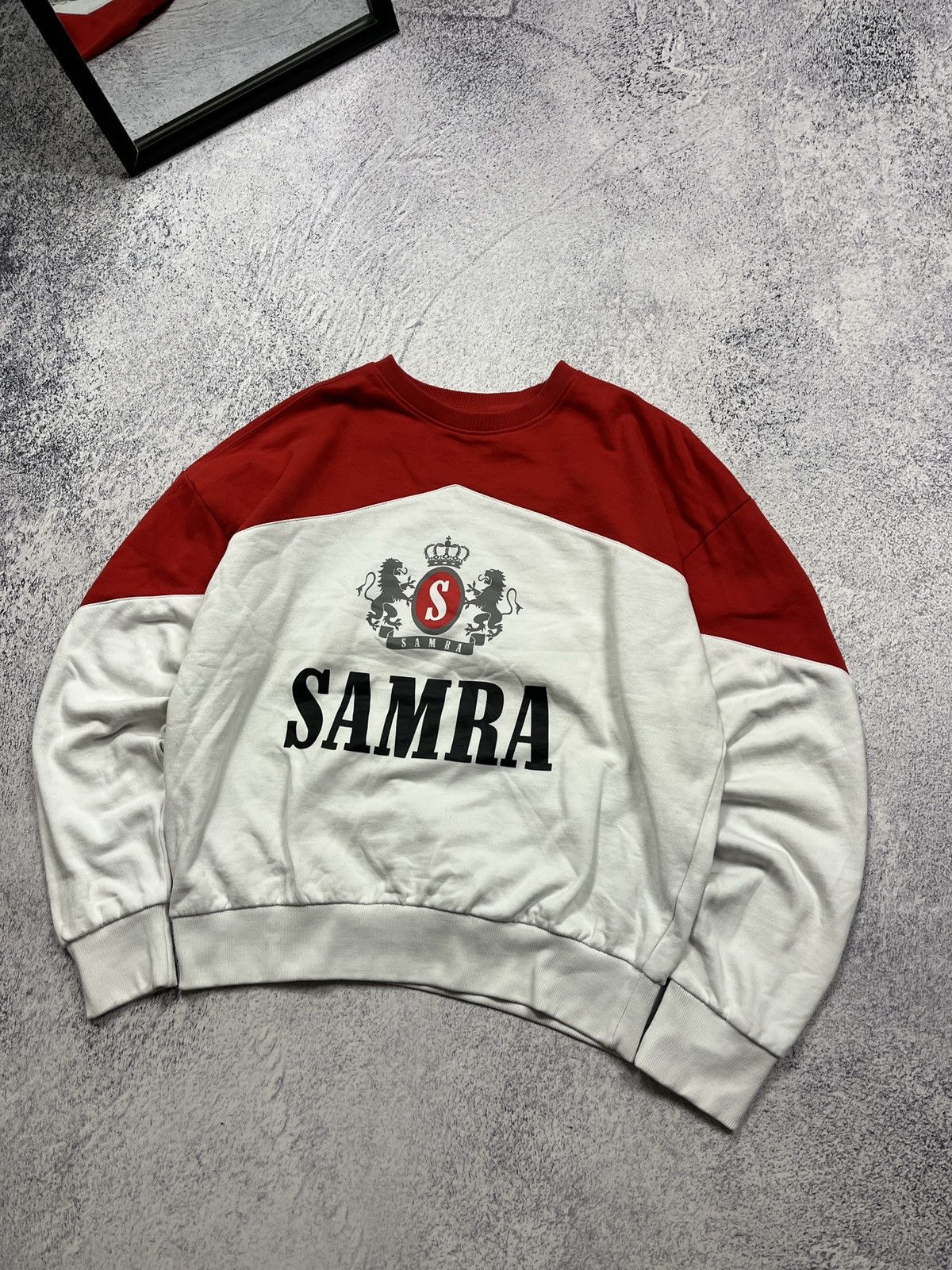 Marlboro Samra Cigarette Sweatshirt Big Logo Rare