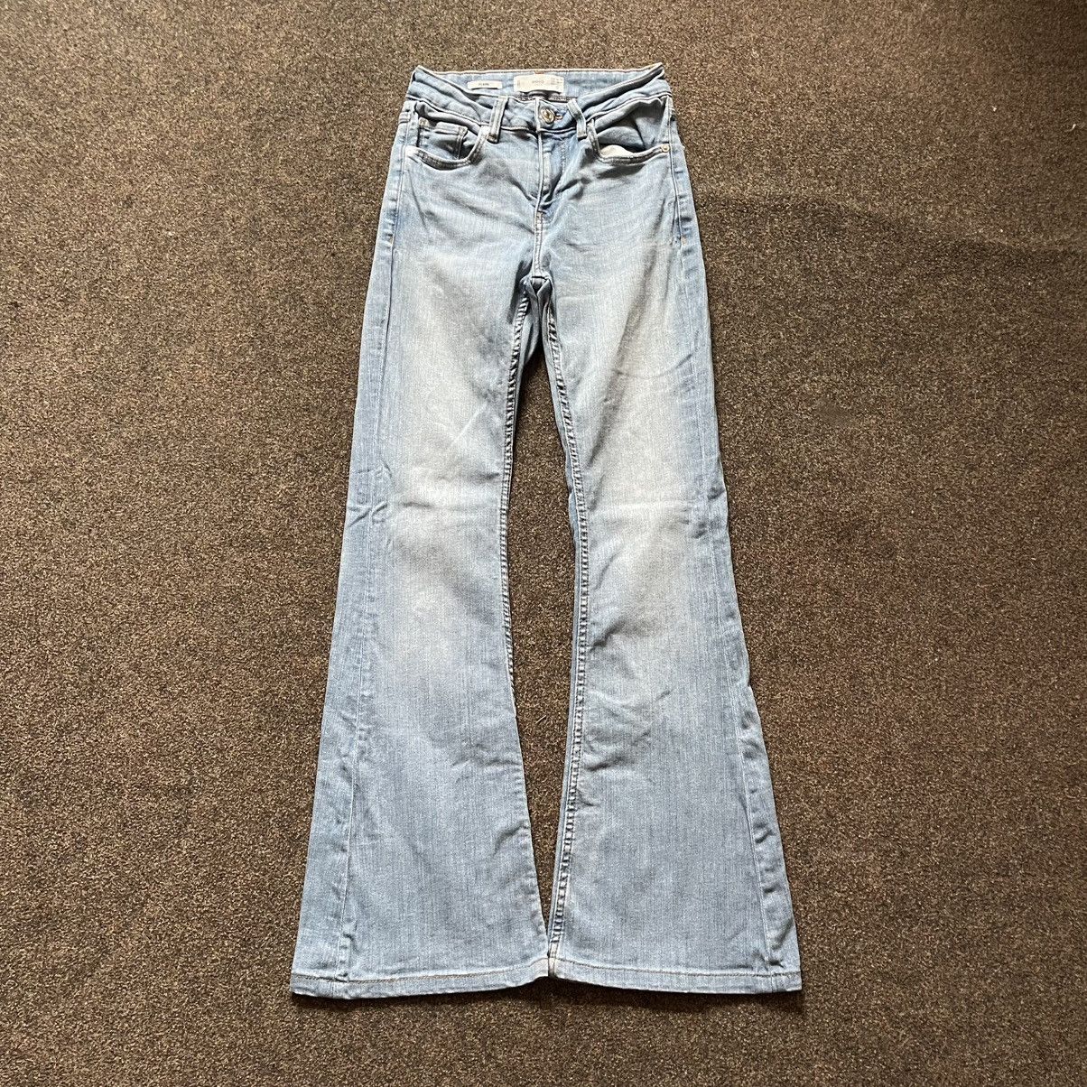 Vintage Vintage Y2K 90s Baggy Wide Leg Flared Jeans Grunge Washed 34 Size 34" / US 12 / IT 48 - 9 Thumbnail