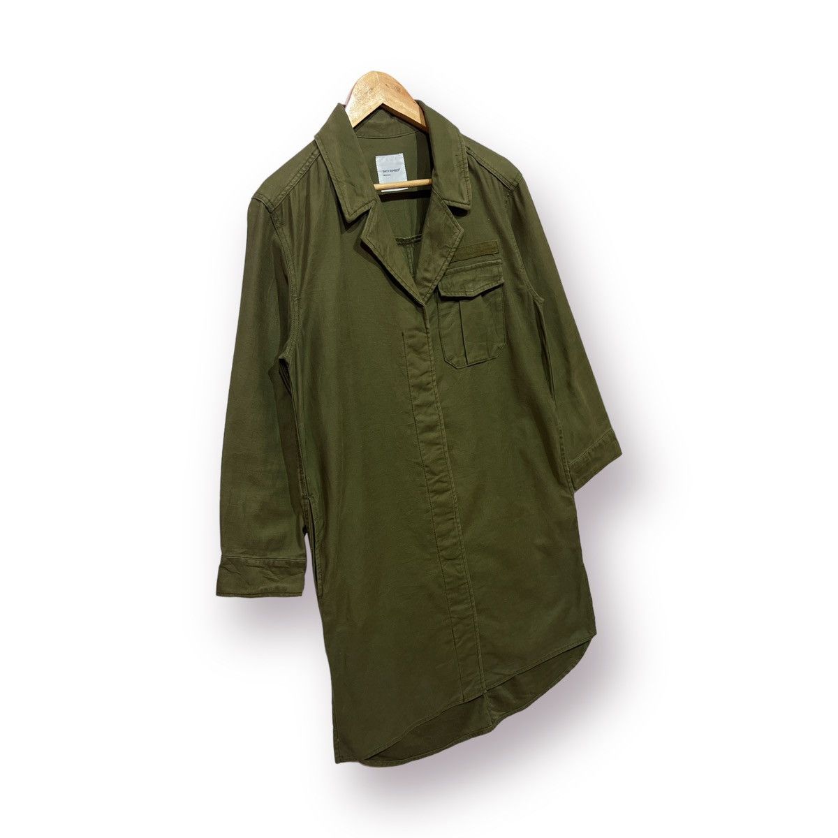 Japanese Brand 🔥 BACK NUMBER OLIVE MILITARY STYLE LONG JACKET - M Size M / US 6-8 / IT 42-44 - 3 Thumbnail
