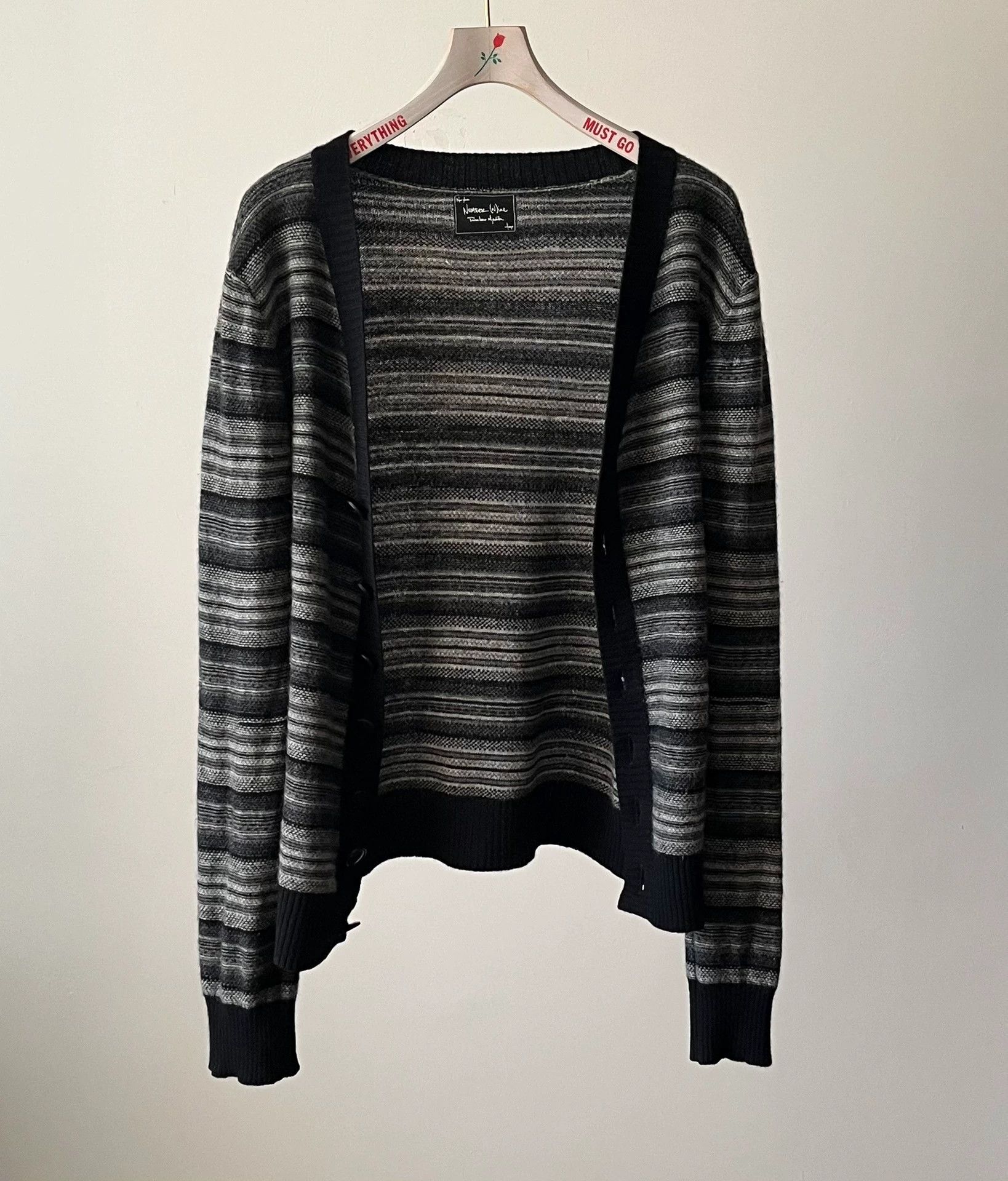 Number (N)ine Number (N)ine 07AW Knit Cardigan Size US L / EU 52-54 / 3 - 3 Thumbnail