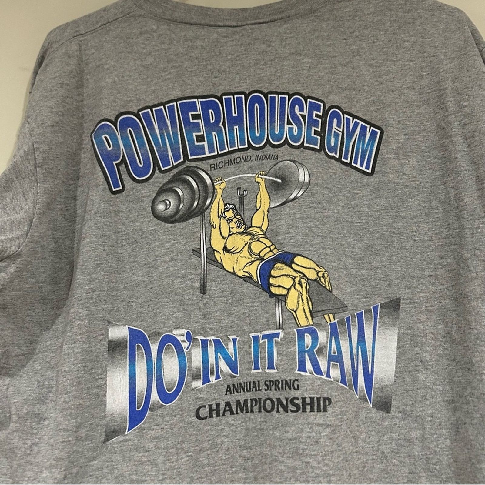 Other Vintage Powerhouse Gym Weightlifting Shirt Size US L / EU 52-54 / 3 - 3 Thumbnail