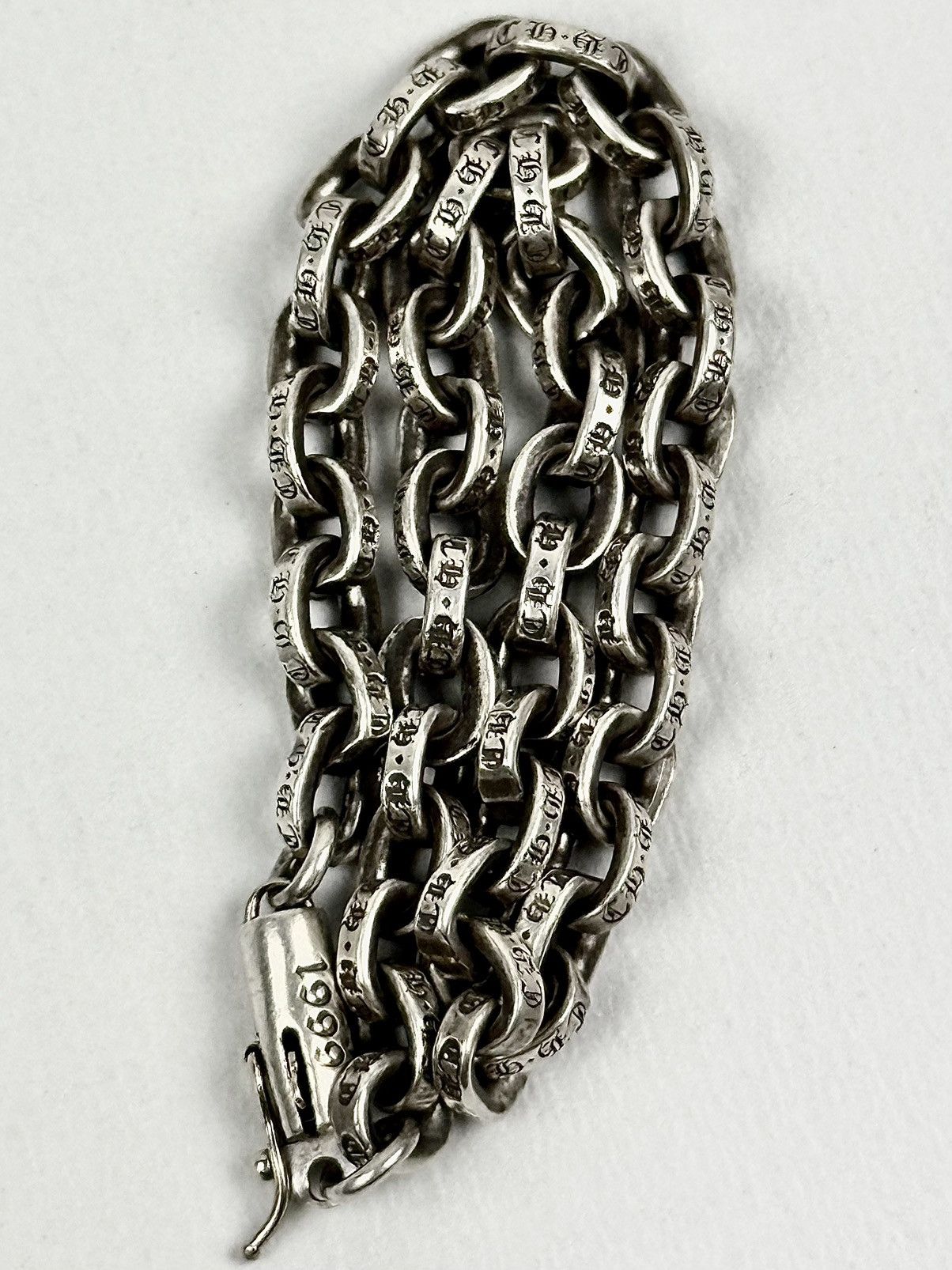 Chrome Hearts Chrome Hearts - Paper Chain - Silver Bracelet 8" Size ONE SIZE - 6 Thumbnail