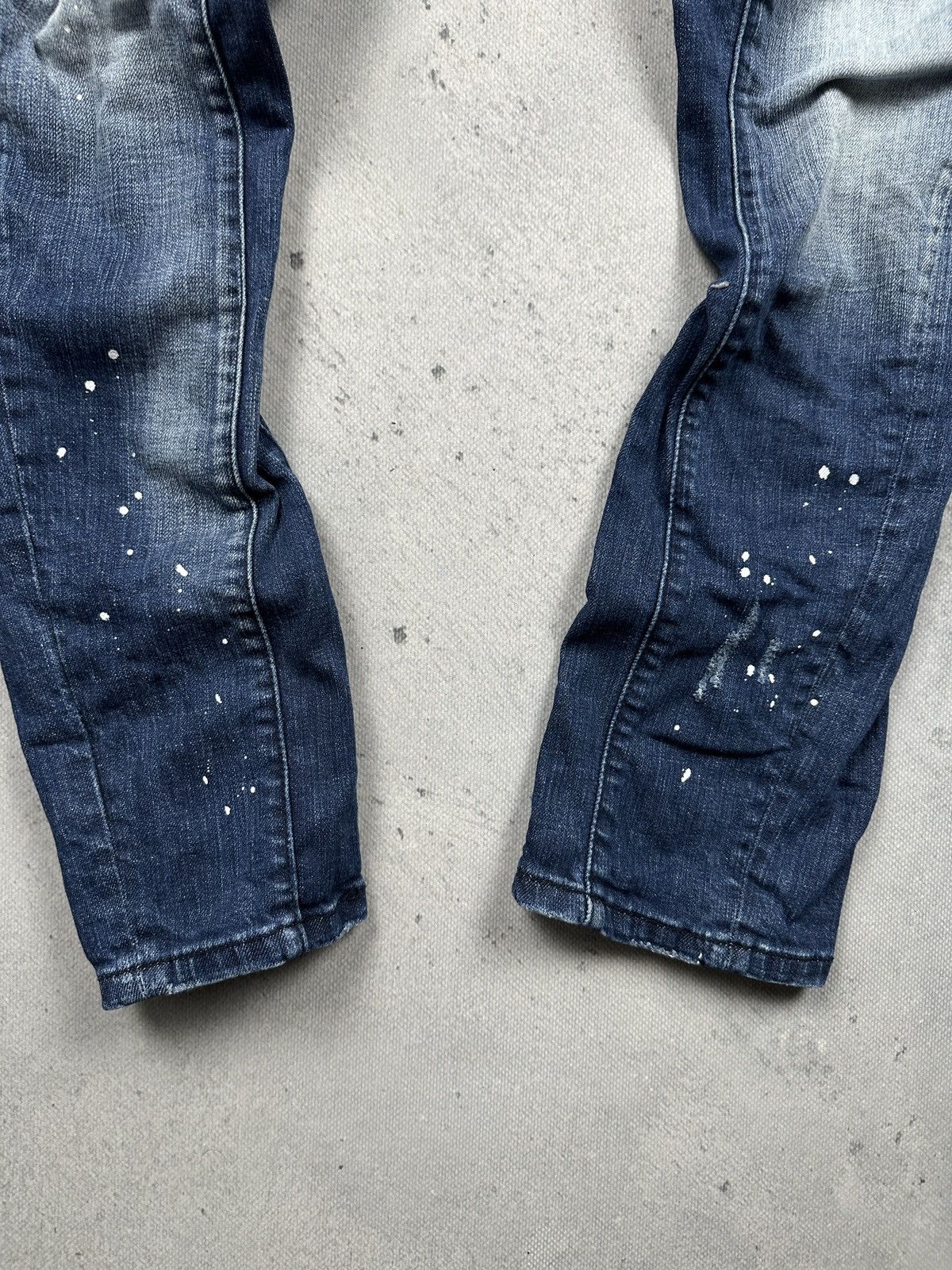 Dsquared2 Dsquared2 Distressed Vintage Wash Biker Jeans Splatter Rare Size US 34 / EU 50 - 14 Thumbnail