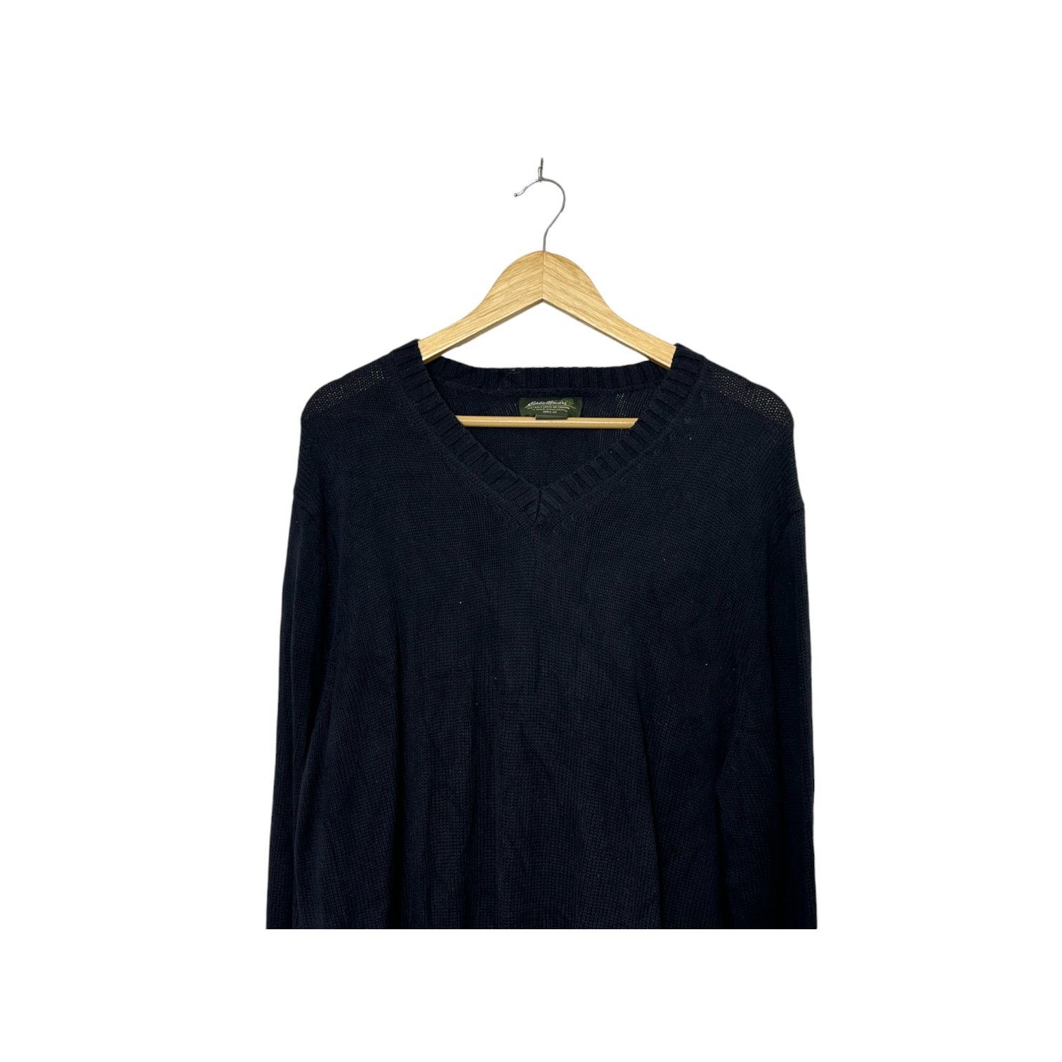 Eddie Bauer Eddie Bauer Blue V-Neck Knit Long Sleeve Sweater Men's XLT Size US XL / EU 56 / 4 - 3 Thumbnail