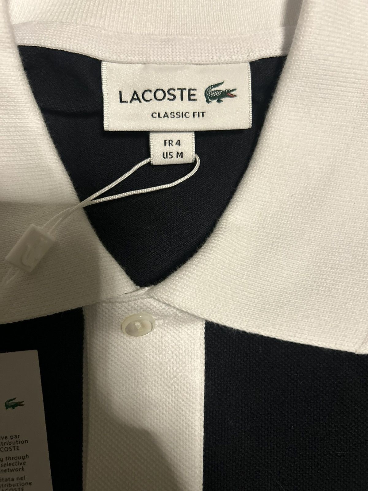Lacoste Lacoste Polo Shirt - Men’s M - Black//White Collar Size US M / EU 48-50 / 2 - 4 Thumbnail