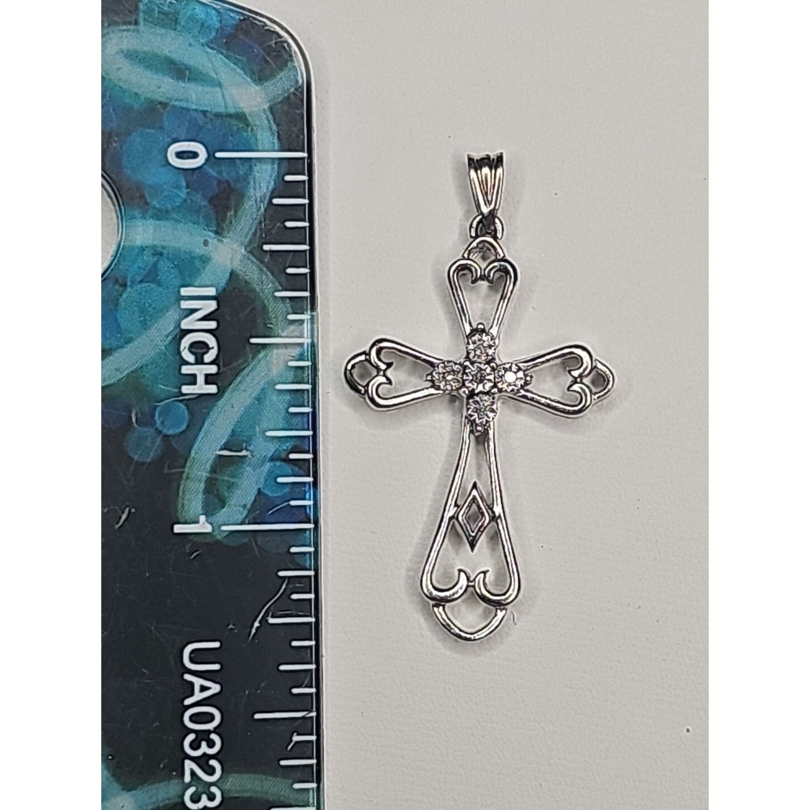 Other Silver 925 Fashion Cross Crucifex Charm Pendant Size ONE SIZE - 3 Thumbnail