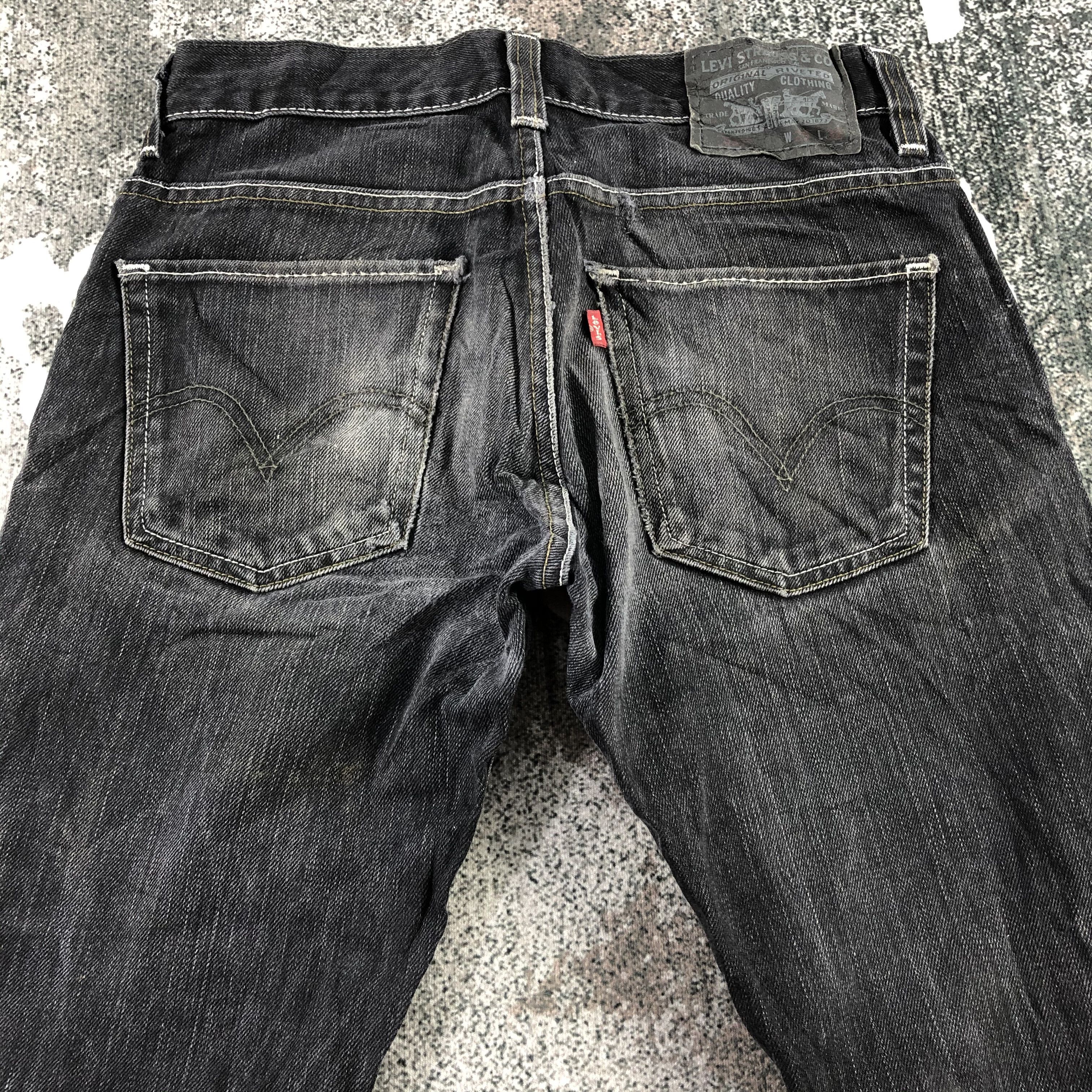 Levi's Vintage Levi's 511 Jeans Faded Black Denim KJ1416 Size US 29 - 4 Thumbnail