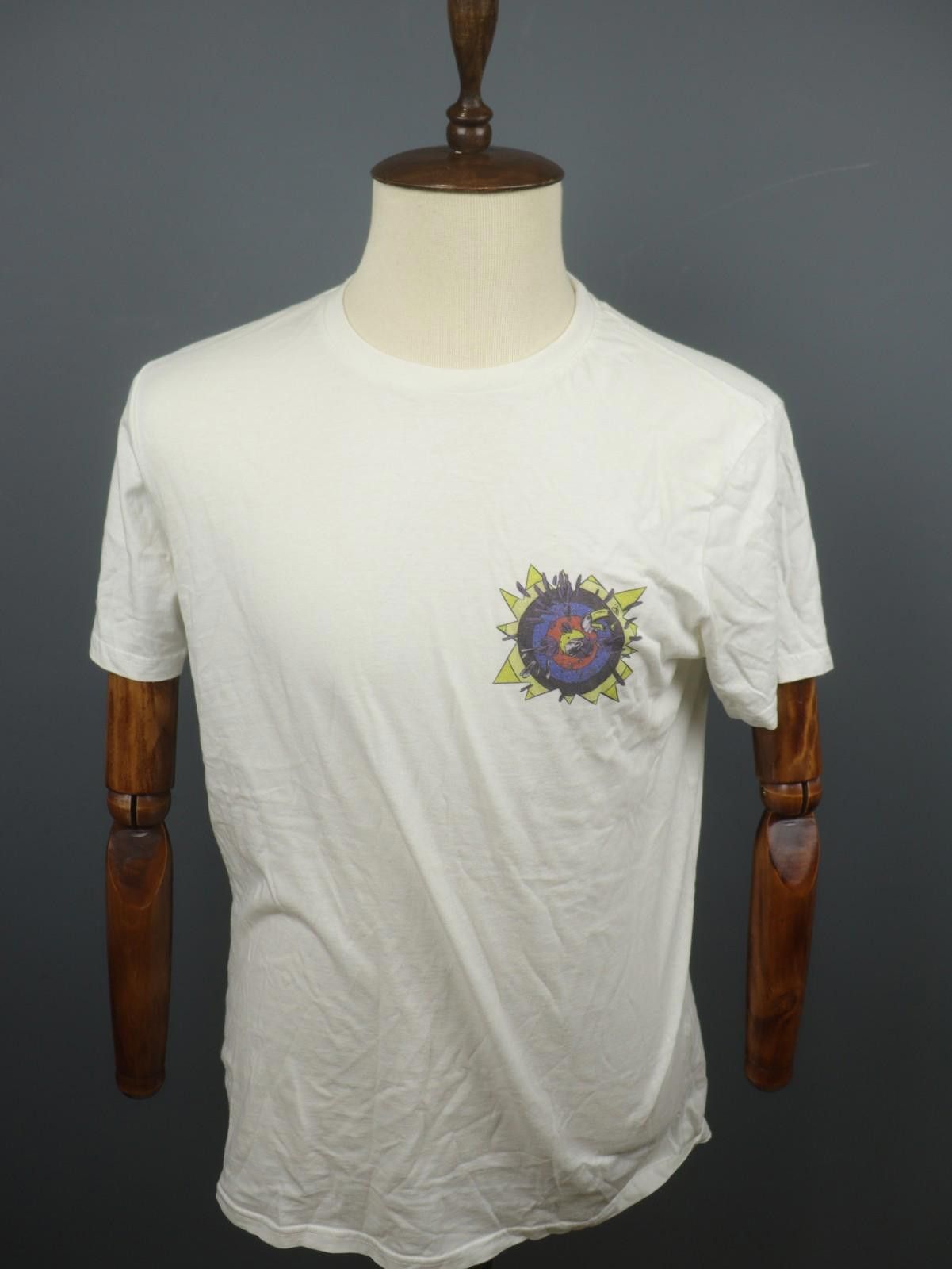 Edwin EDWIN White 100% Cotton Crew Neck Pullover Tee Shirt Size M Size US M / EU 48-50 / 2 - 1 Thumbnail