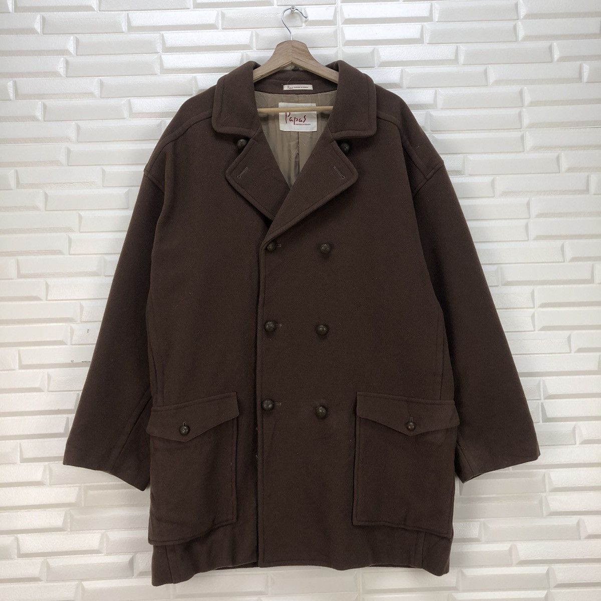 Autumn Cashmere × Japanese Brand 💥Papas Double Collar Jacket Size US L / EU 52-54 / 3 - 2 Thumbnail
