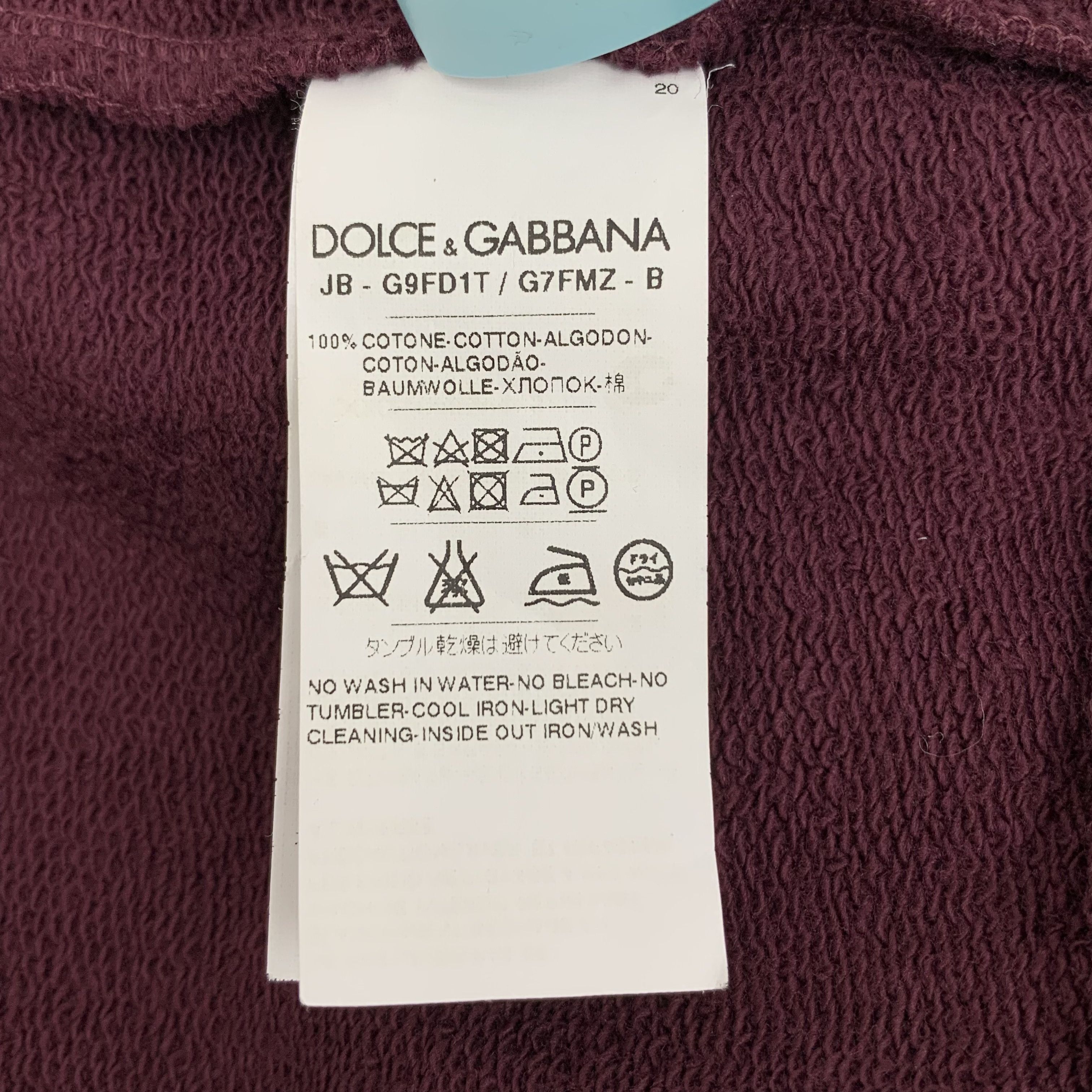 Dolce & Gabbana Dolce & Gabbana Crown Sweatshirt Burgundy (46) Size US S / EU 44-46 / 1 - 9 Thumbnail