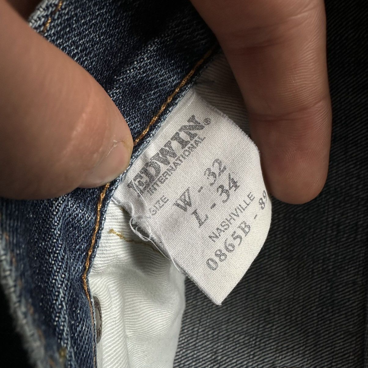 Edwin VTG Japanese Style Edwin Jeans W32xL34 Selvedge 00s USA Hype Size US 32 / EU 48 - 10 Thumbnail