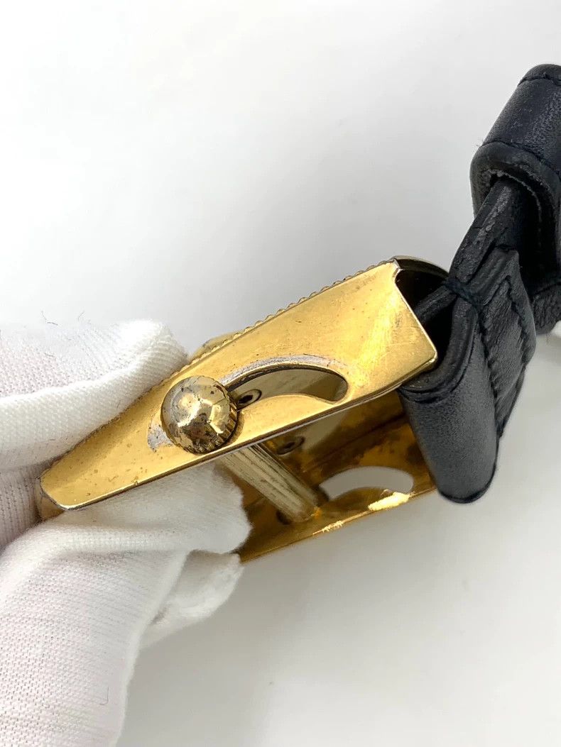 Gucci Gucci Gold anchor canvas leather belt 2502-Nextarrow Size ONE SIZE - 9 Thumbnail