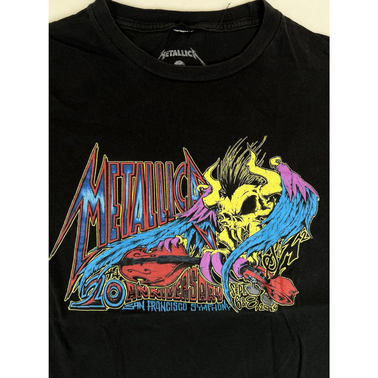 Vintage VINTAGE Metallica 20th Anniversary San Francisco Symphony 2019 Concert T-Shirt Men M Black Rock Band Music 90s Mens Size US M / EU 48-50 / 2 - 2 Thumbnail