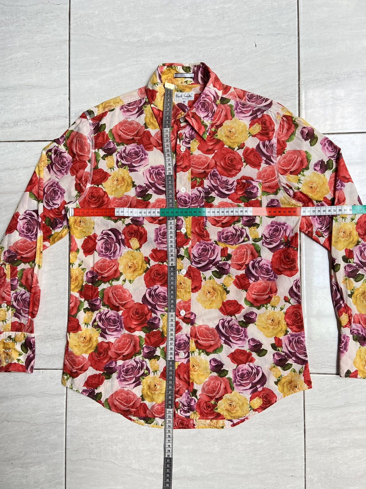 Paul Smith PAUL SMITH Motive Flower Shirt Size US S / EU 44-46 / 1 - 7 Thumbnail