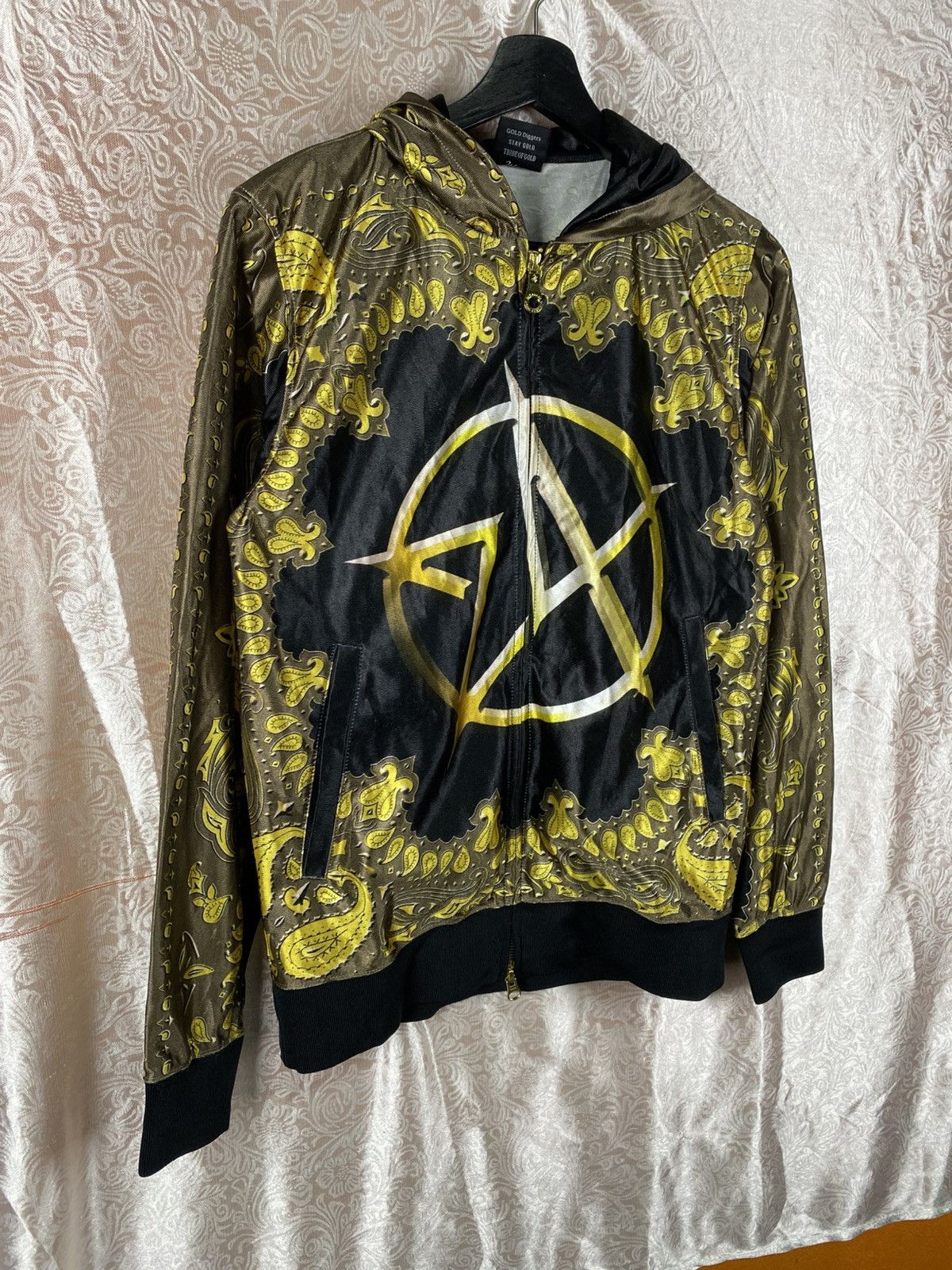 Japanese Brand 24 Karats Gold Diggers Full Print Hoodie Jacket Bandana Gold Size US S / EU 44-46 / 1 - 5 Thumbnail