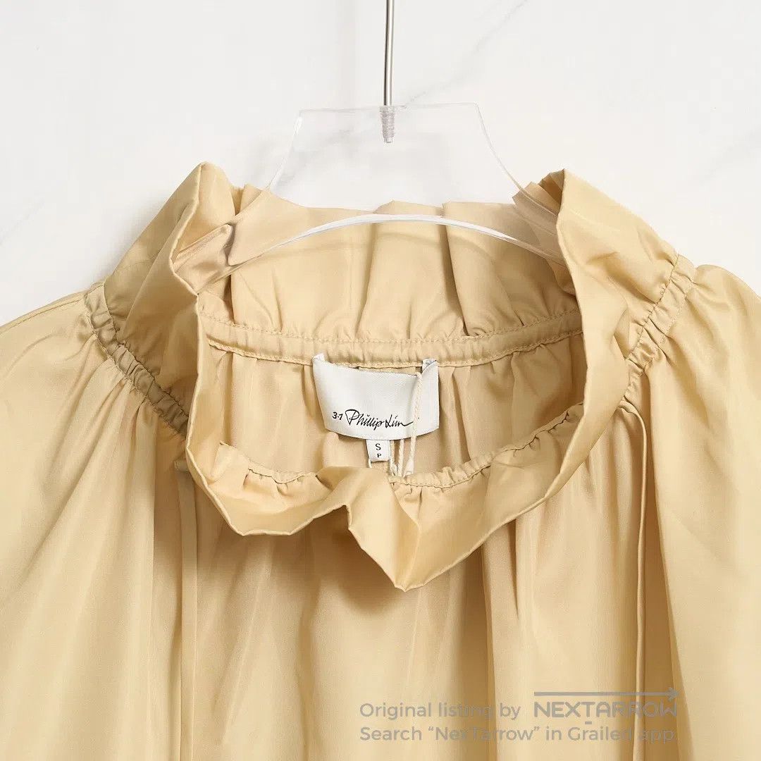 3.1 Phillip Lim Women's Stand-Collar Tie-Up Shirts in Beige, Women's — image 3 of 6