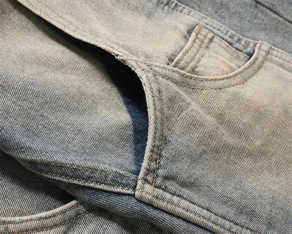 Japanese Brand Y2K Men Pockets Stitching Jeans Size US 32 / EU 48 - 5 Thumbnail