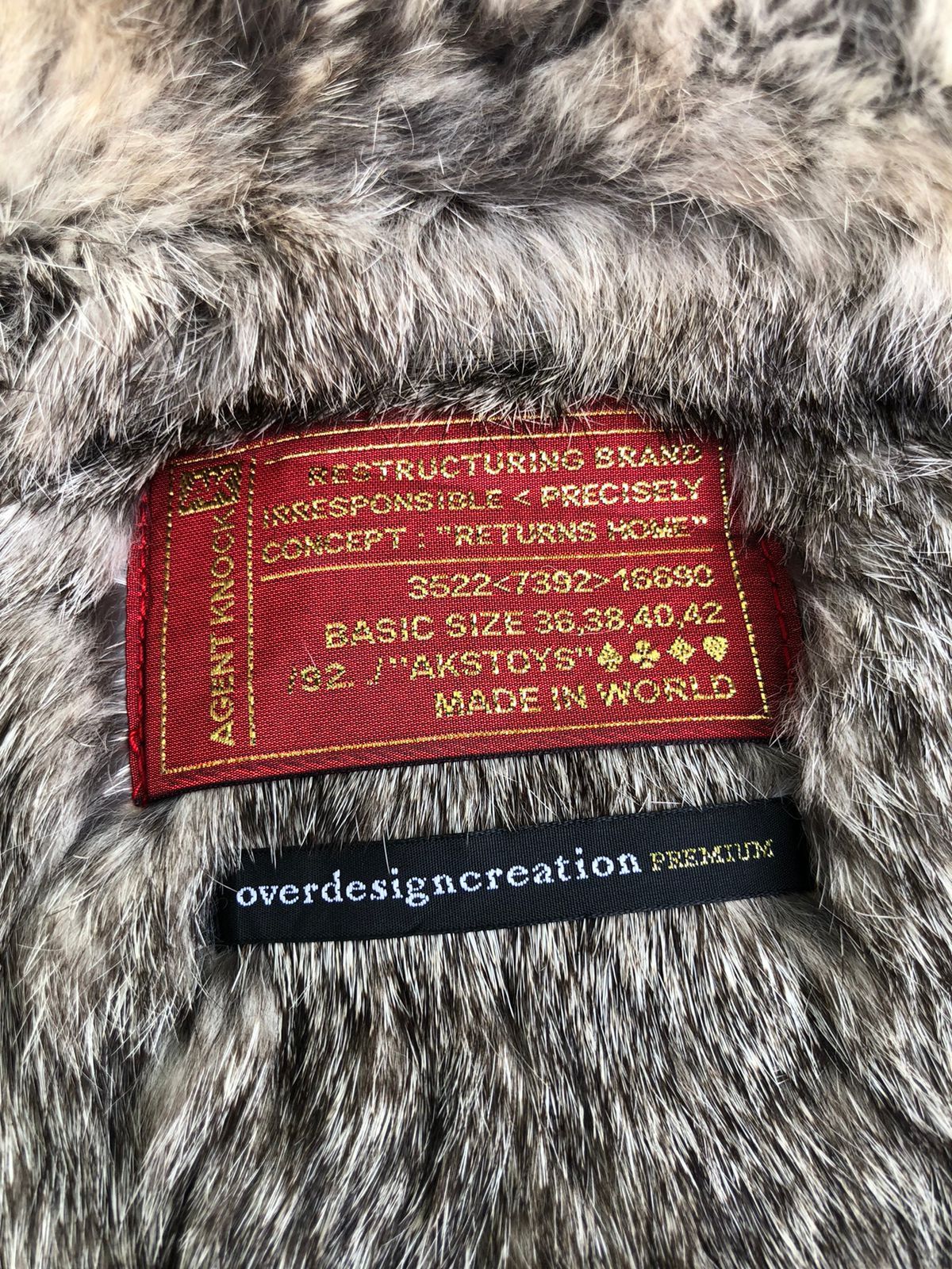 Vintage RARE Japan overdesign creation faux fur jacket Size US M / EU 48-50 / 2 - 4 Thumbnail