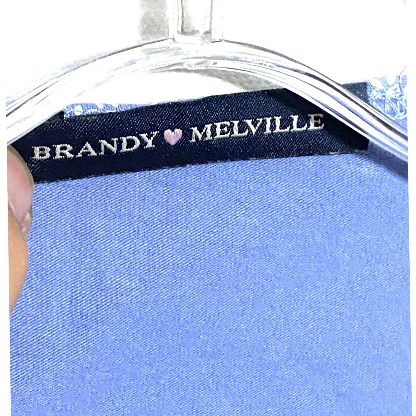 Brandy Melville Brandy Melville Floral Long Sleeve Crop Top Tie Front Cottage Milkmaid Prairie Blouse Womens M Blue Floral Spring Summer Casual Bohemian Size M / US 6-8 / IT 42-44 - 5 Thumbnail