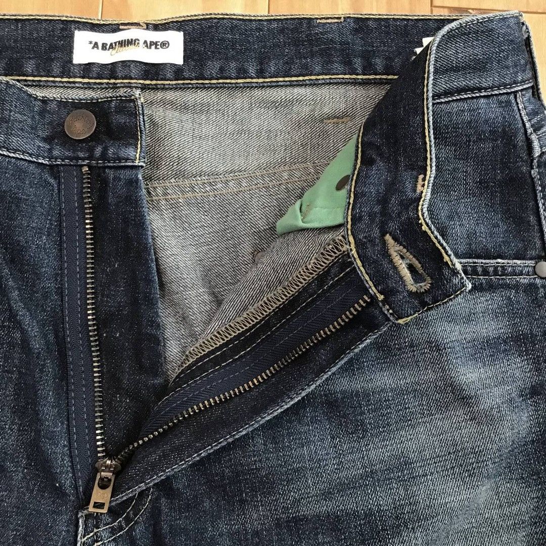 Bape Fire BAPE STA denim shorts a bathing ape star NIGO ★size M Size US 32 / EU 48 - 6 Thumbnail