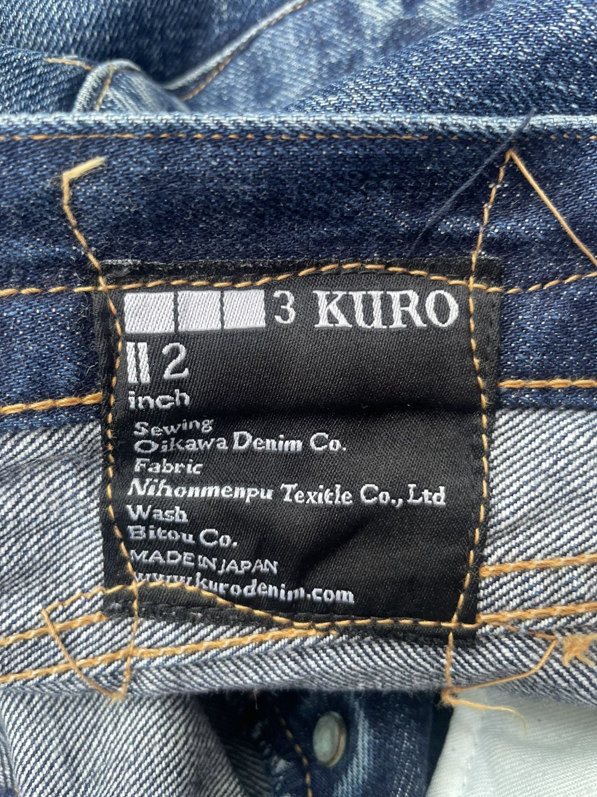 KURO Vintage Kuro Japan Selvedge Denim Size US 34 / EU 50 - 22 Thumbnail
