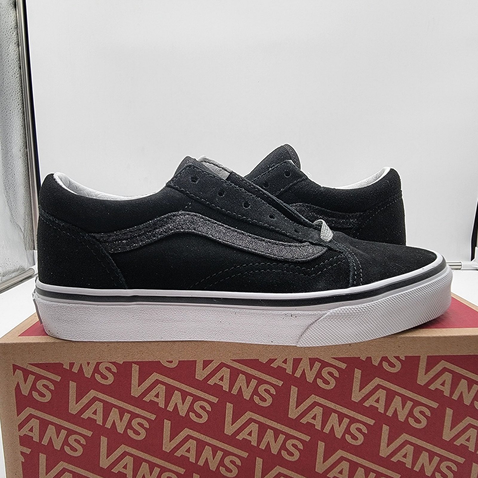 Vans Vans Old Skool Glitter Sidestripe Black WmSz 4.5 VN0A4BUUXNO Size US 4.5 / IT 34.5 - 1 Thumbnail