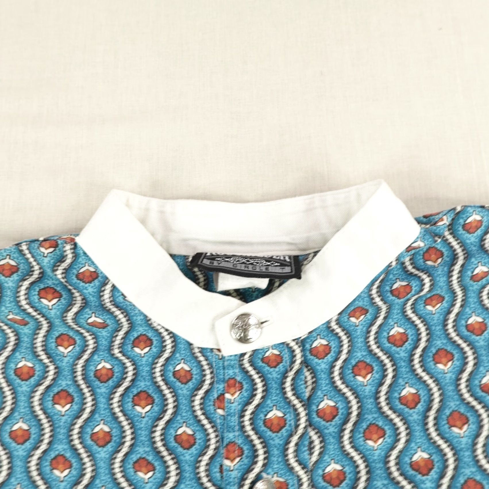 Vintage VINTAGE Rough Rider Circle T Shirt Mens Large Blue Western Buffalo Nickel Button Shirt Size US L / EU 52-54 / 3 - 2 Thumbnail