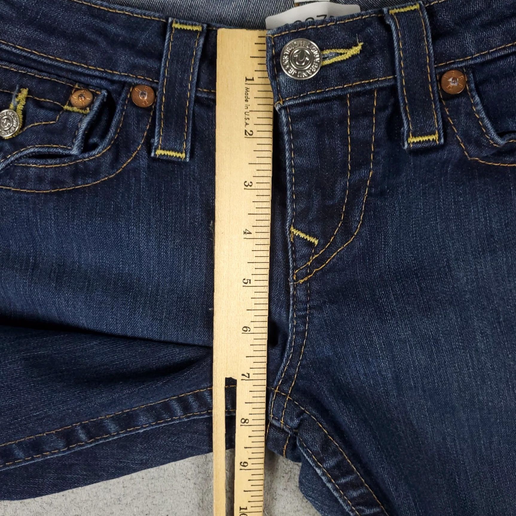 True Religion True Religion Jeans 29x30 Blue Skinny Stretch Denim Pockets Fashion Womens Size 29" - 4 Thumbnail