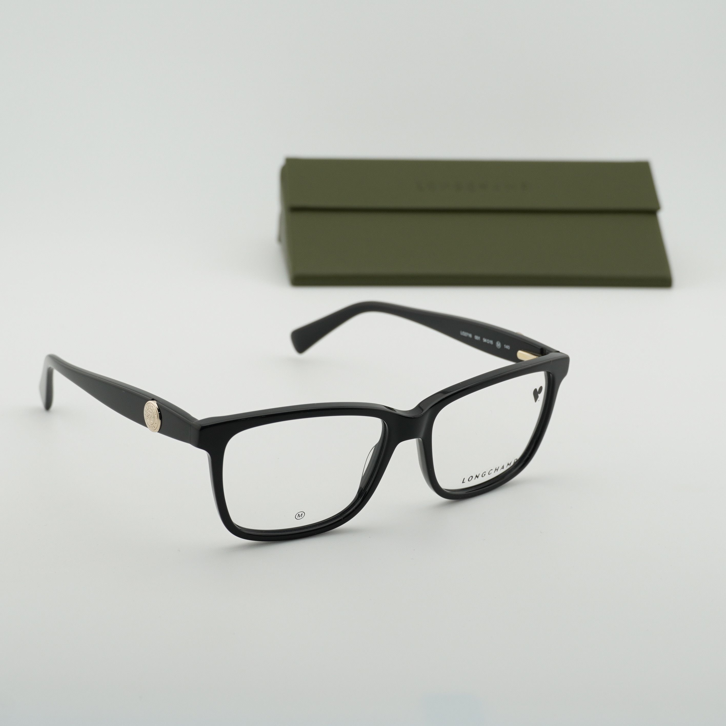 Longchamp Longchamp LO2716 001 Eyeglasses Black 54mm Rectangle Frame Size ONE SIZE - 7 Thumbnail