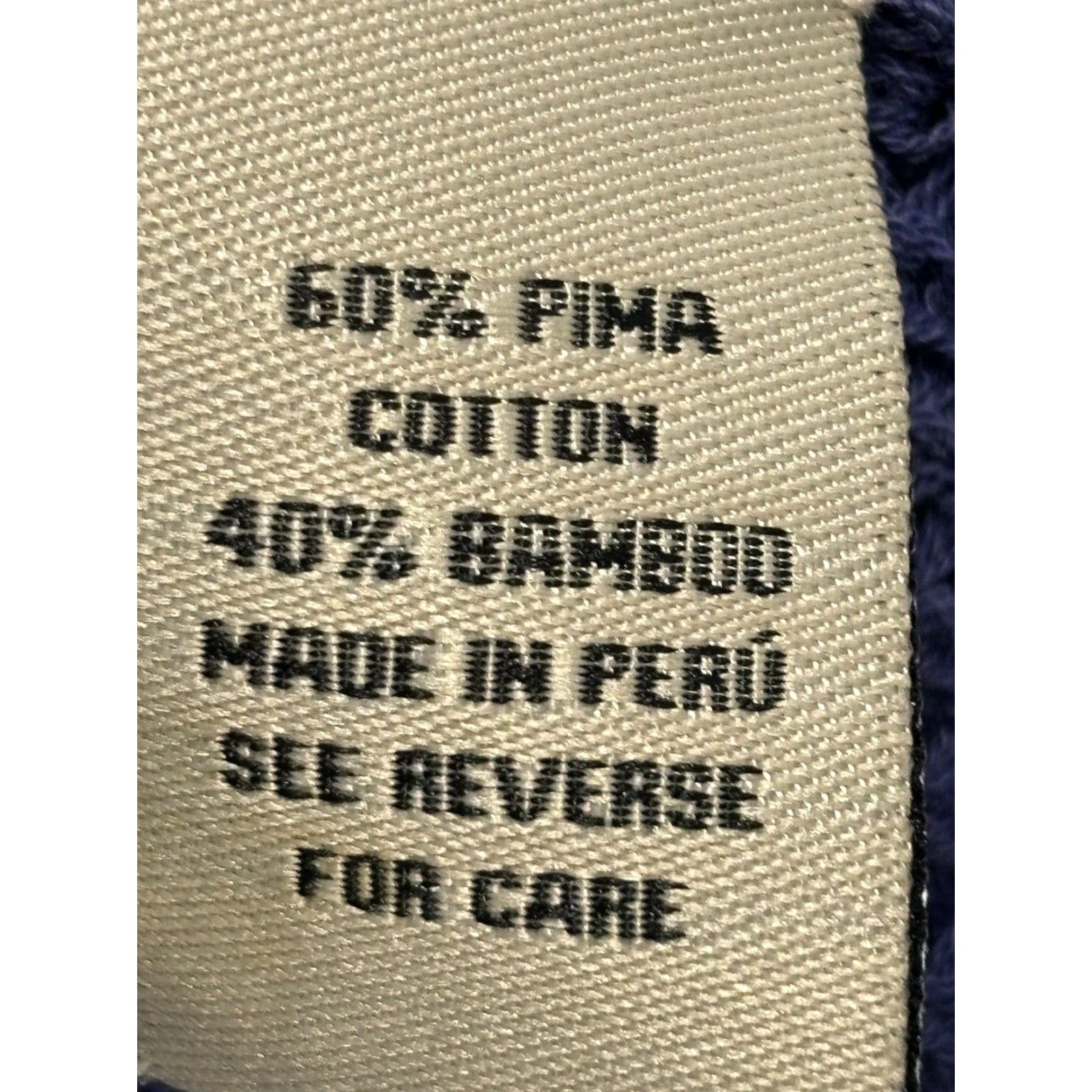 Vintage VINTAGE Beyond Threads Peru Cardigan Sweater Woman Large Blue V-Neck Pima Cotton Knit Women, Cardigan, Blue, L, 100% Pima-Bamboo Blend Size L / US 10 / IT 46 - 8 Thumbnail