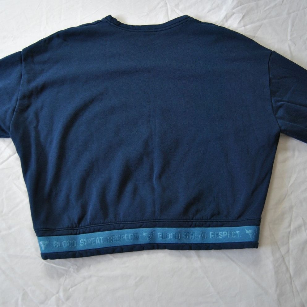 Under Armour Project Rock Crop Top Sweater Medium Under Armour Size M / US 6-8 / IT 42-44 - 2 Thumbnail