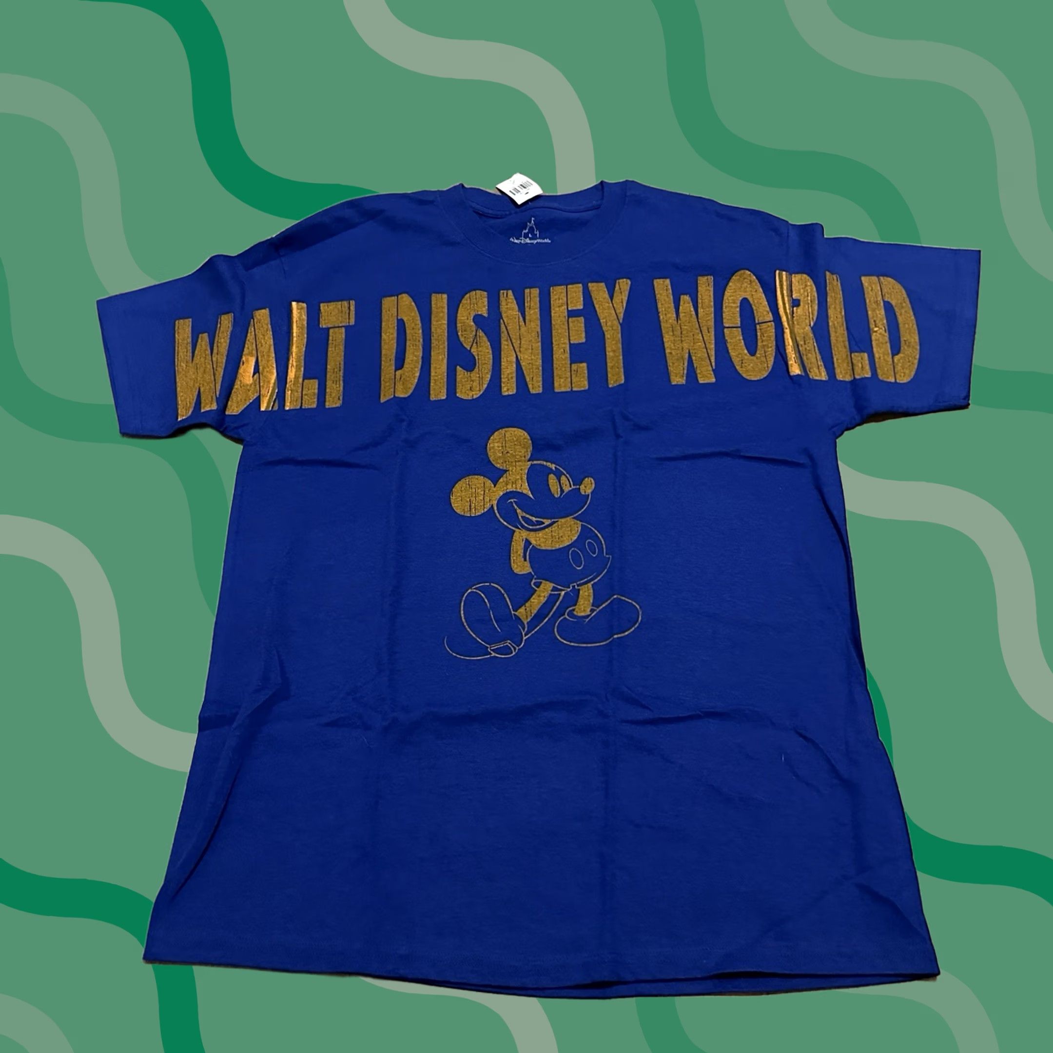 Disney NEW Disney Walt Disney World Shirt Mens Large Graphic Print Short Sleeve Blue Size US L / EU 52-54 / 3 - 1 Thumbnail