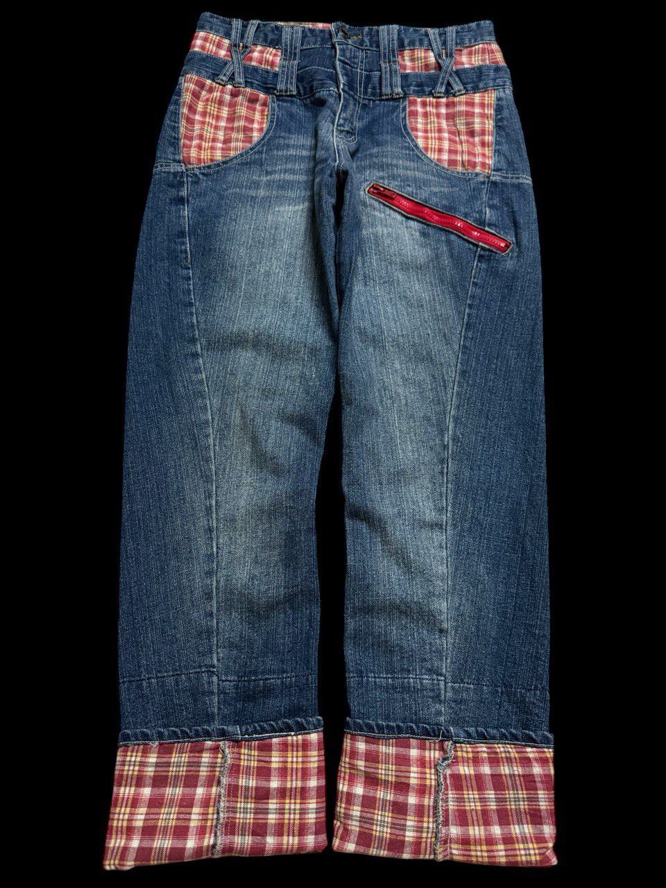 Japanese Brand × Seditionaries DOUBLE WAIST Japanese Mudwash Twist Leg Spilt Flannel Zipper Size US 30 / EU 46 - 1 Thumbnail