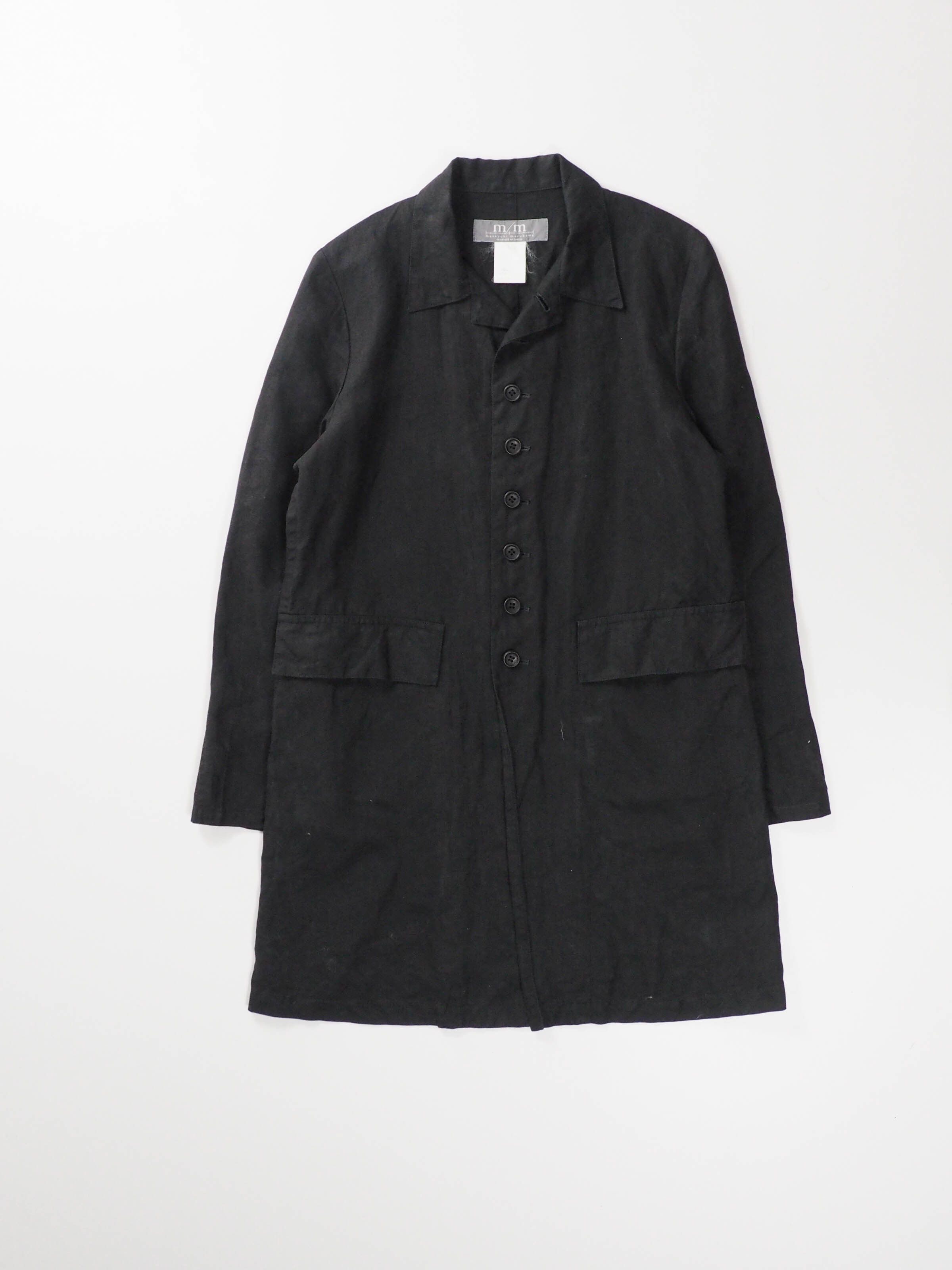 Japanese Brand m/m by Masayuki Marukawa Long Linen Coat Size M / US 6-8 / IT 42-44 - 1 Thumbnail