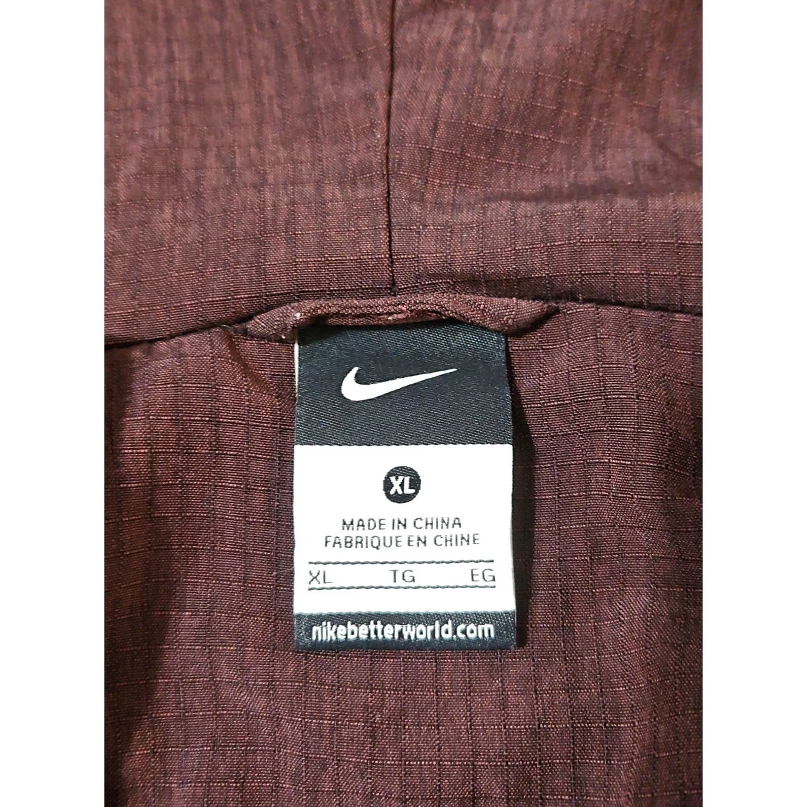 Nike Nike Hoodie Full Zip Maroon Red XL Men's Size US XL / EU 56 / 4 - 4 Thumbnail