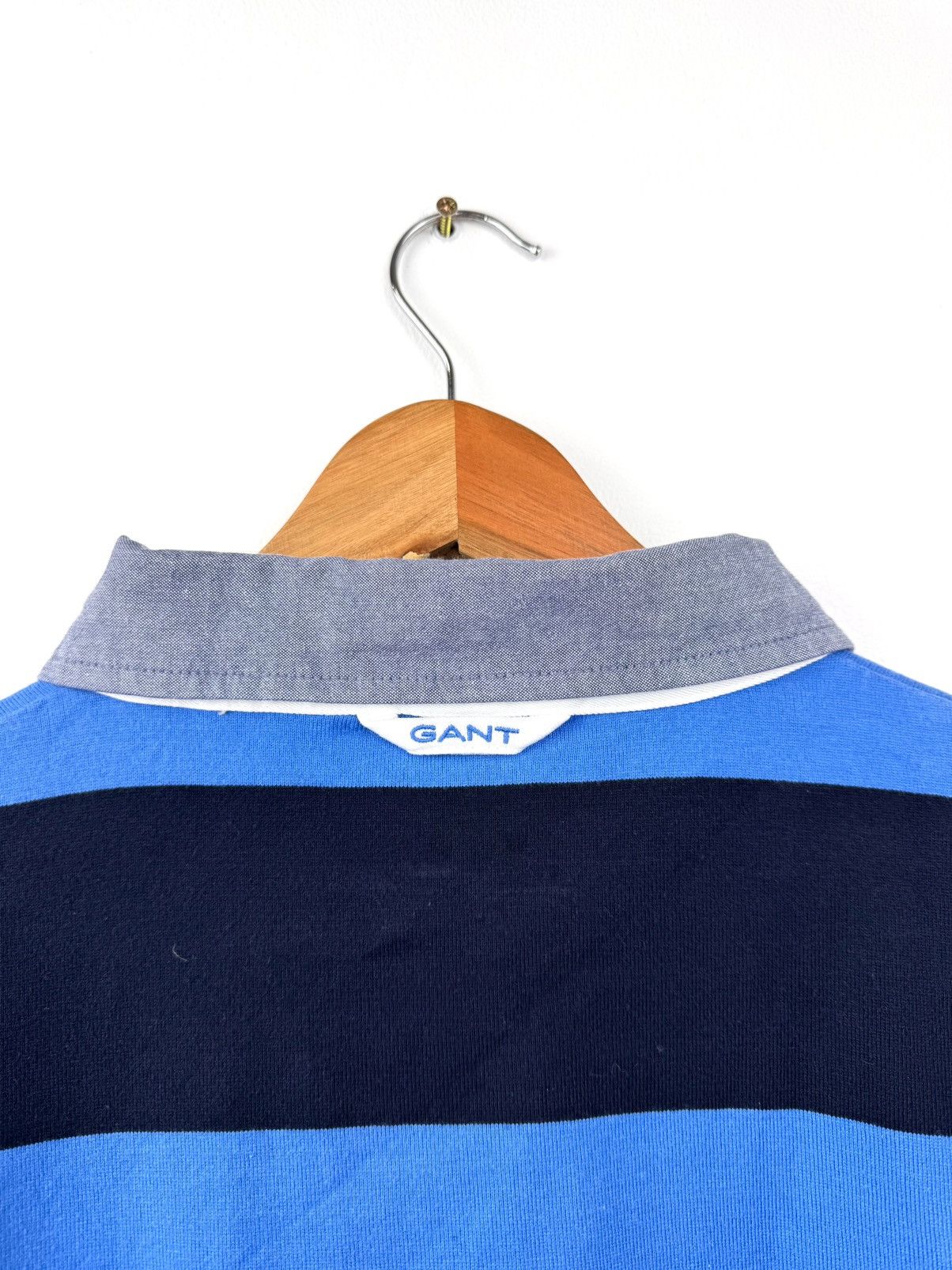 Gant Gant Men Barstripe Long Sleeve Polo Shirt Navy Size XL Size US XL / EU 56 / 4 - 8 Thumbnail