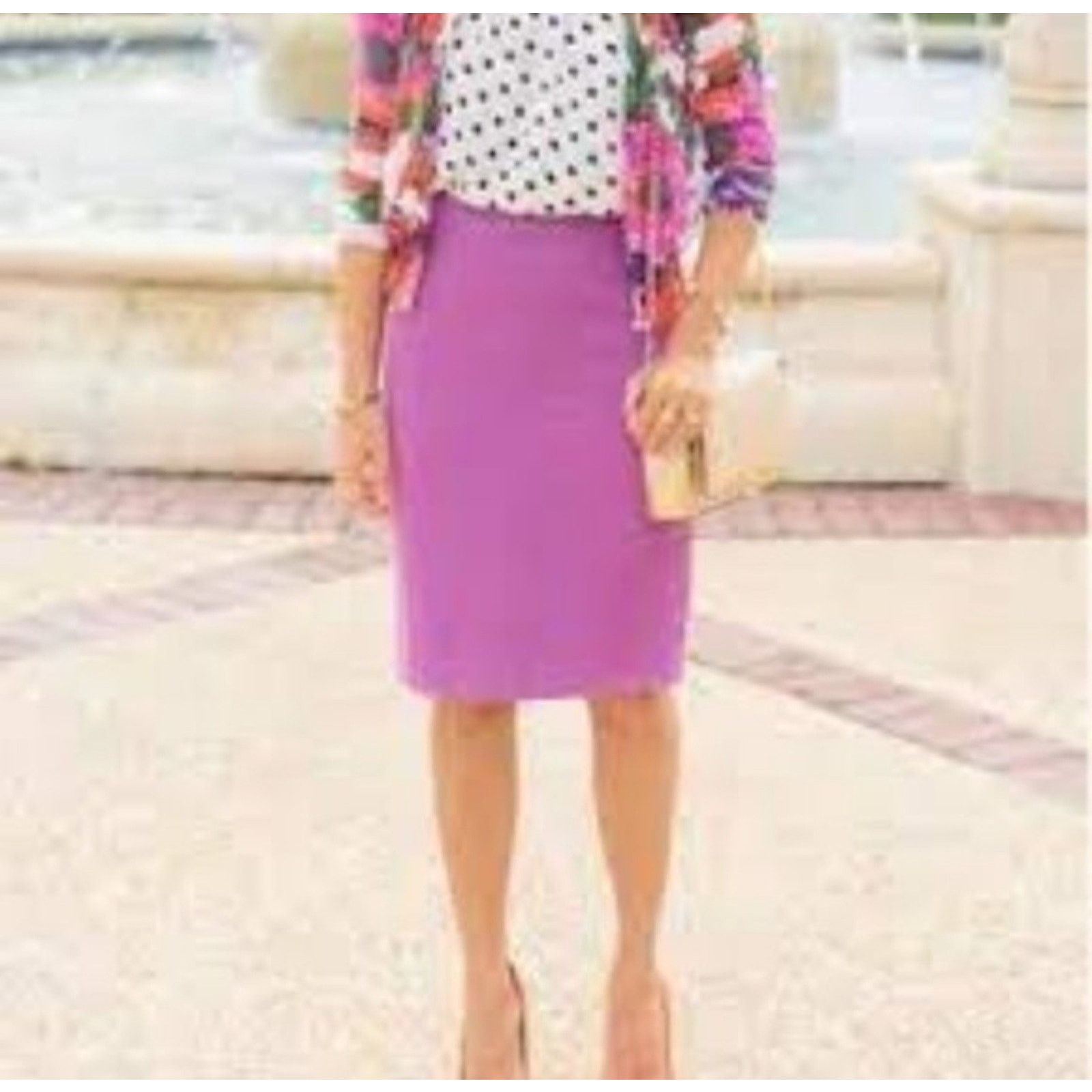 J.Crew J. Crew Super 120s No. 2 Pencil Herringbone Wool Skirt Size 30" / US 8 / IT 44 - 1 Thumbnail