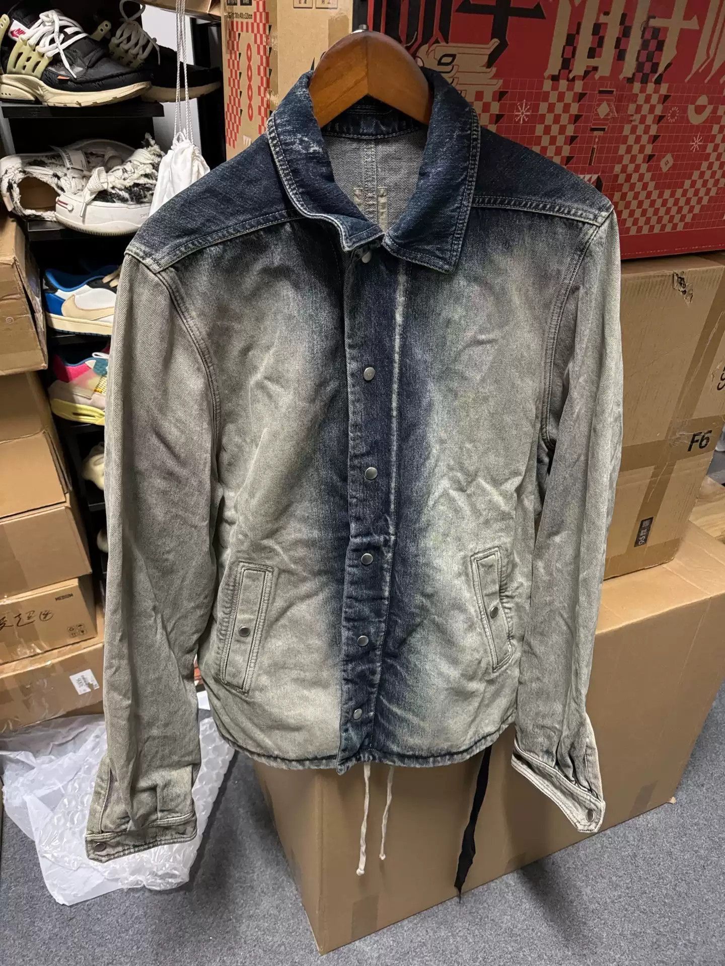 Rick Owens RICK OWENS Drkshdw RO gradient washing to make old denim ja Size US M / EU 48-50 / 2 - 1 Thumbnail