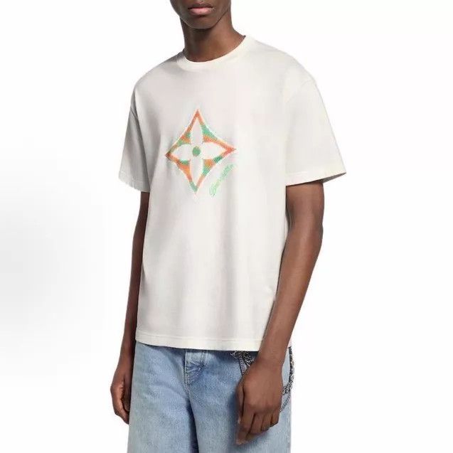 Louis Vuitton LV 25 Monogram Beaded Logo Short Sleeve White XXL Size US XXL / EU 58 / 5 - 7 Thumbnail