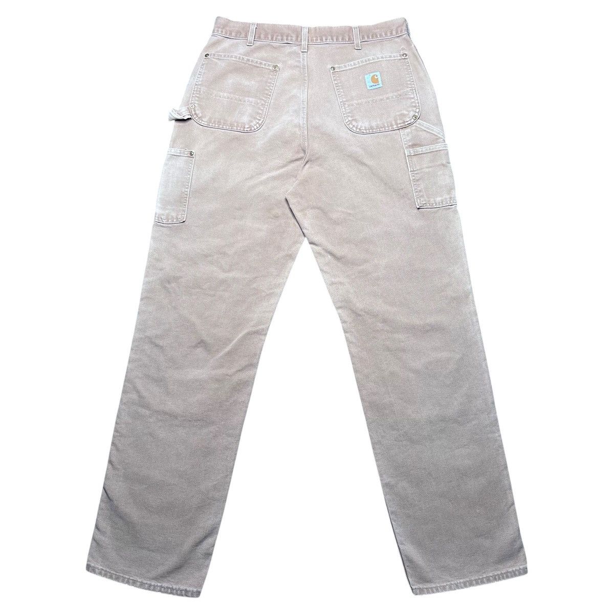 Carhartt Vtg 1990s Carhartt Tan Double Knee Carpenter Dungaree Pants Size US 33 - 2 Thumbnail