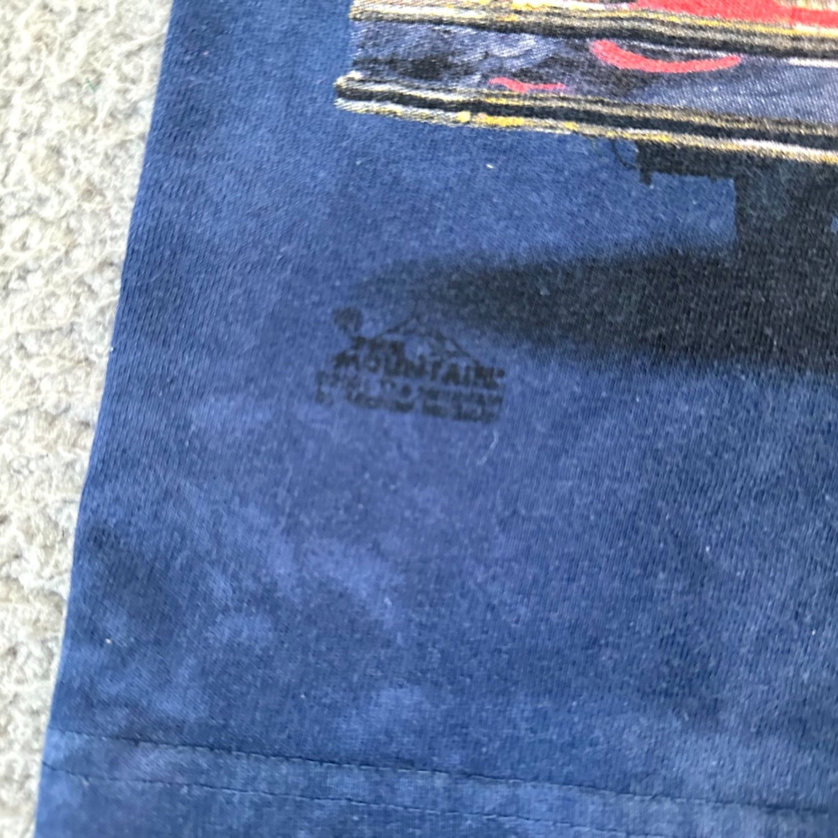 The Mountain VINTAGE The Mountain Shirt Mens Adult Medium Blue 90s Bird Horse Logo Cotton Crew Neck Short Sleeve T-Shirt USA Size US M / EU 48-50 / 2 - 5 Thumbnail