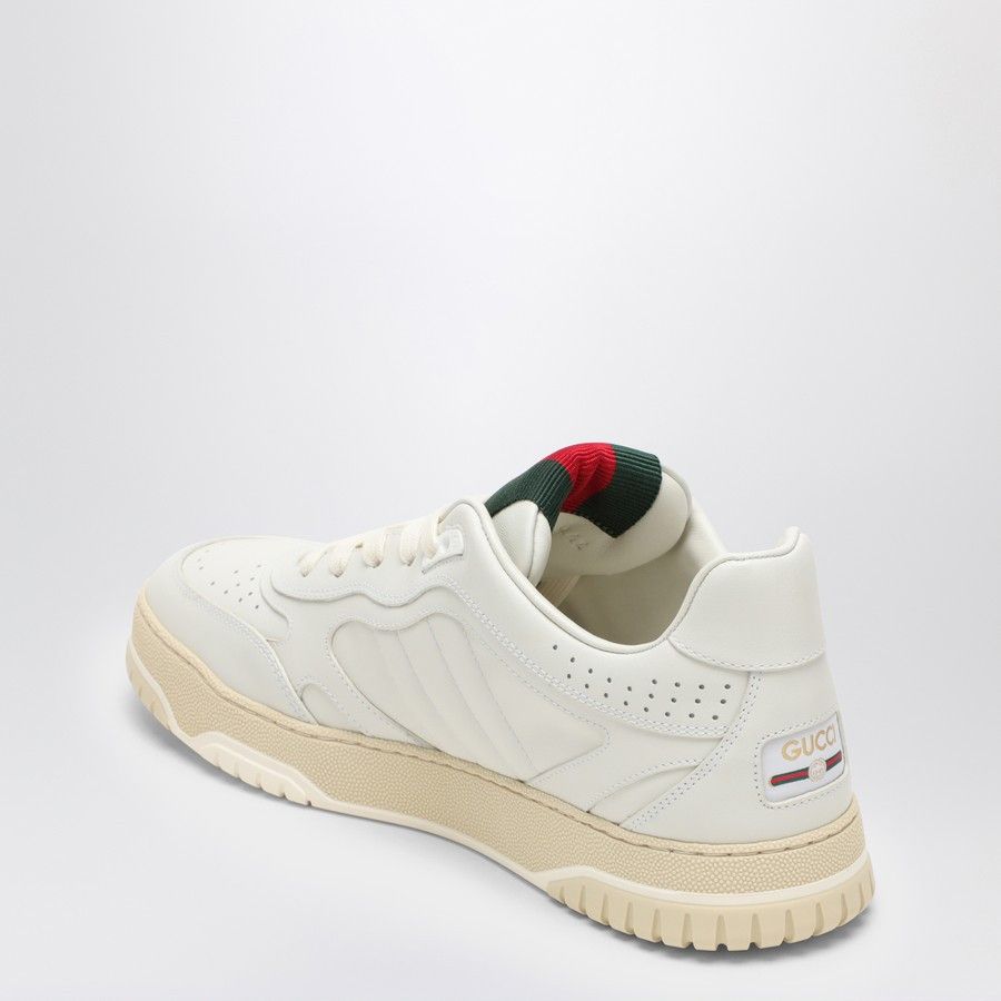 Gucci o1d2blof0824 Leather Re-Web Sneaker in White Size US 10 / IT 40 - 4 Thumbnail