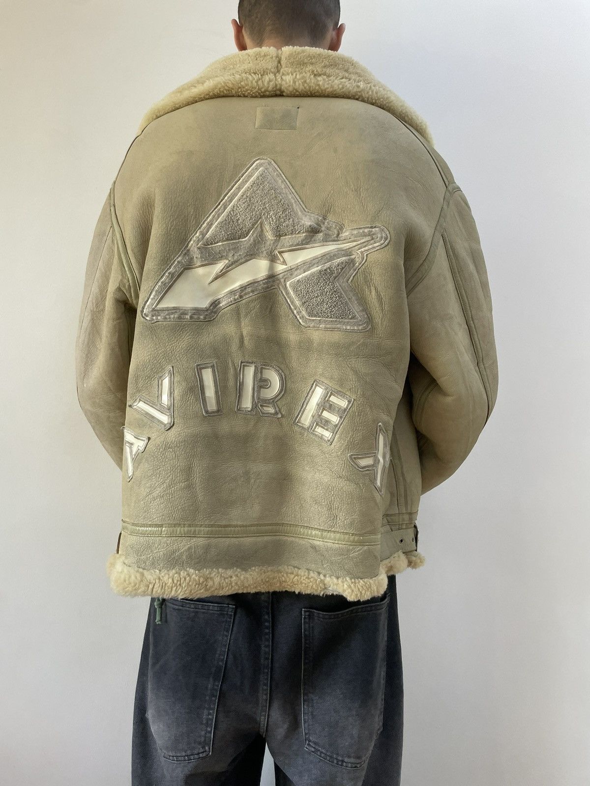 Avirex Avirex 80s B3 shearling jacket with big back embelem Size US XL / EU 56 / 4 - 1 Thumbnail