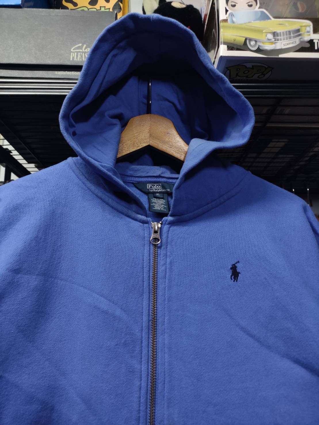 Polo Ralph Lauren Vtg 90's Polo Ralph Lauren Zip Up Hoodie Size US XL / EU 56 / 4 - 1 Thumbnail