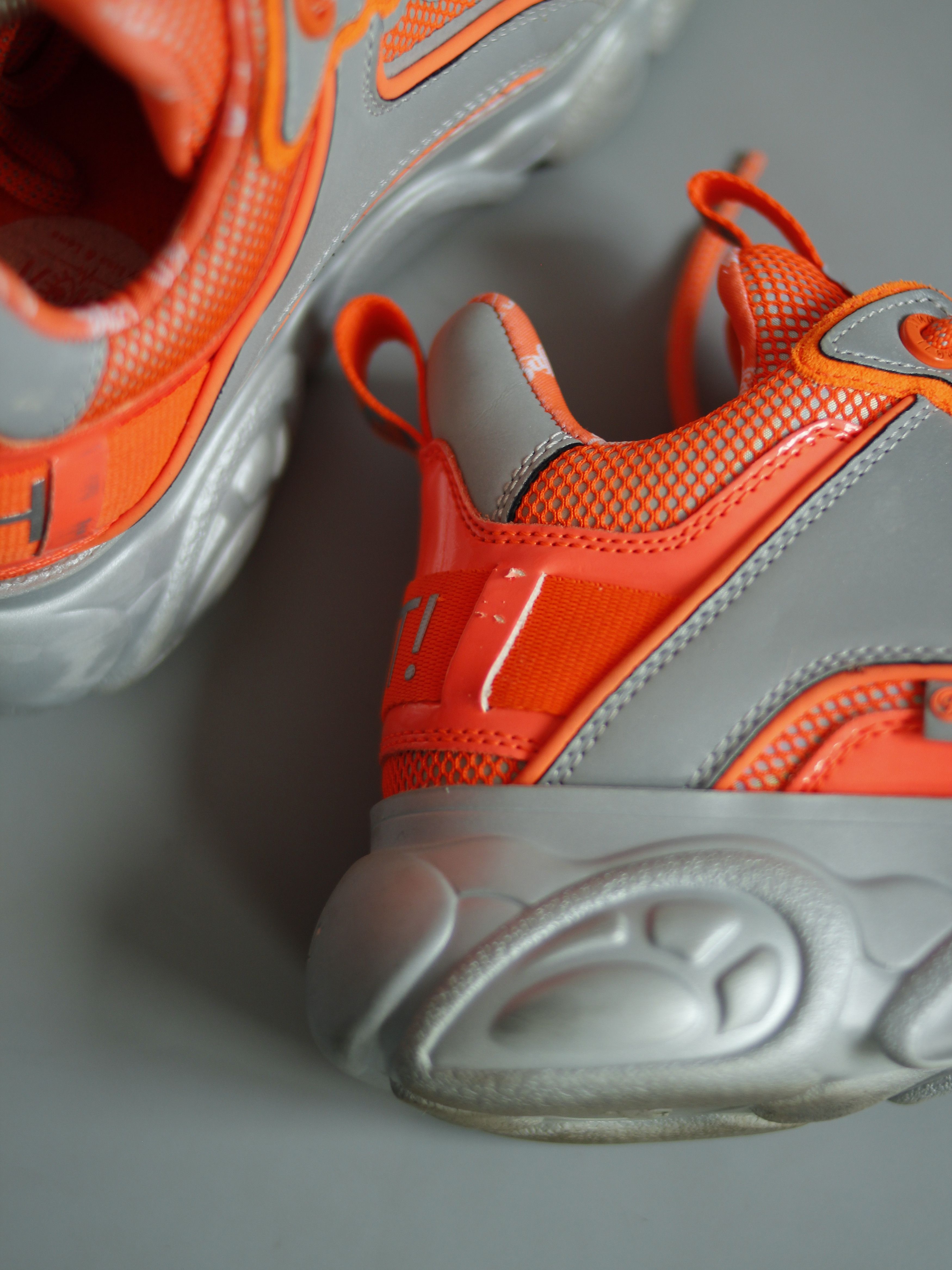 Buffalo London BUFFALO JIMO71 REFLECTIVE ORANGE SNEAKERS HIGH SOLE Size US 6.5 / IT 36.5 - 9 Thumbnail