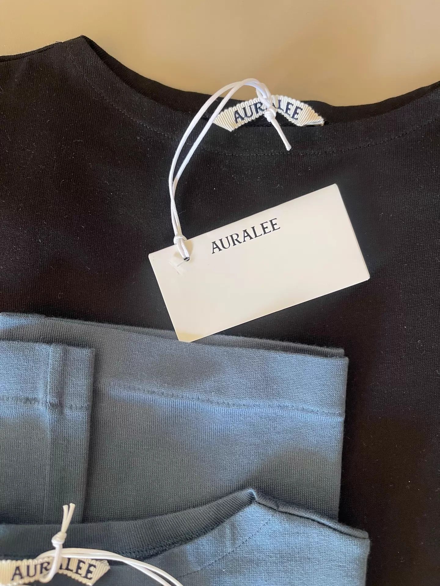 Auralee AURALEE LUSTER PLAITING BOAT NECK TEE 26ss blk/blue Size US XL / EU 56 / 4 - 8 Thumbnail
